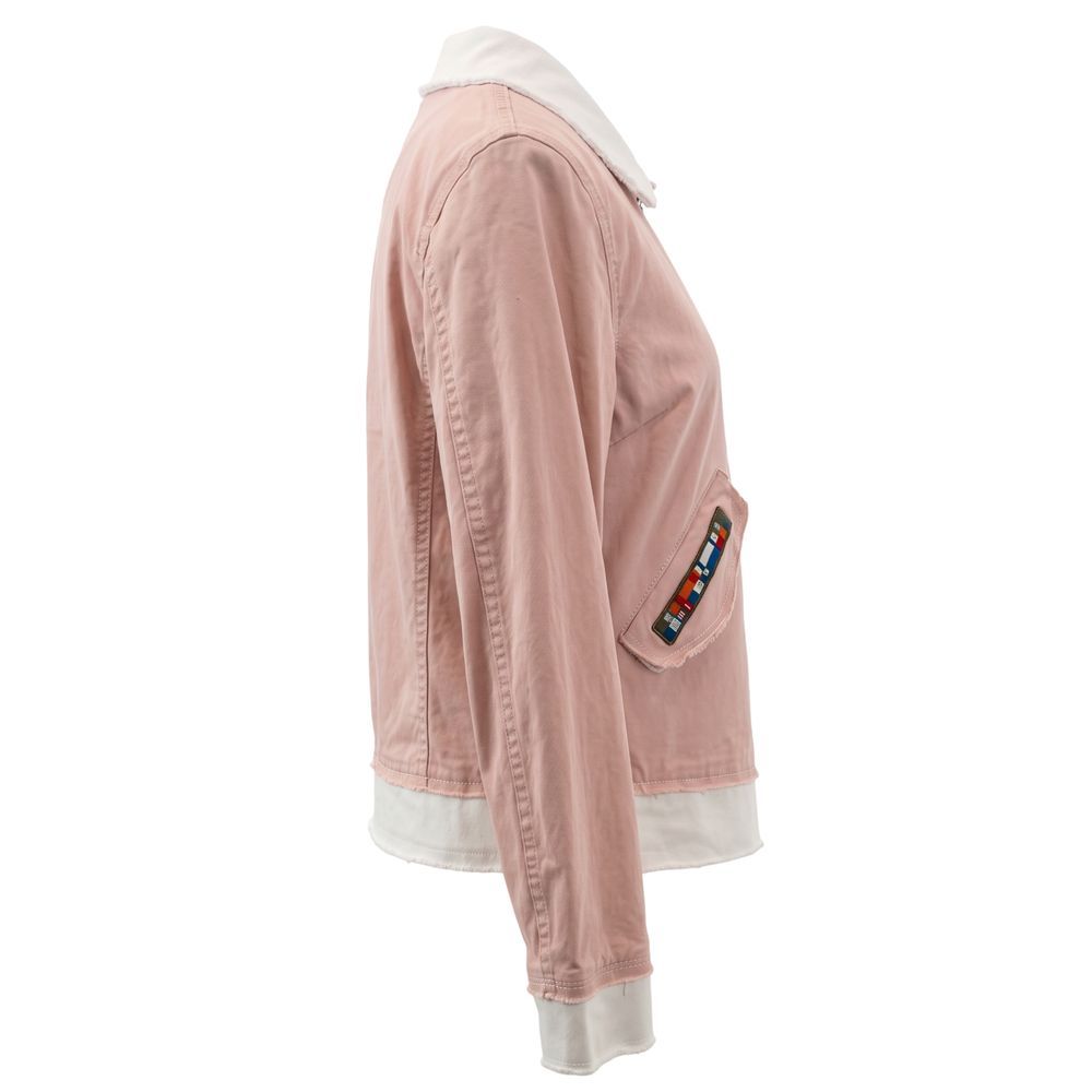 Pink Cotton Women's Women's Jacket - Mr&Mrs Italy - Modalova