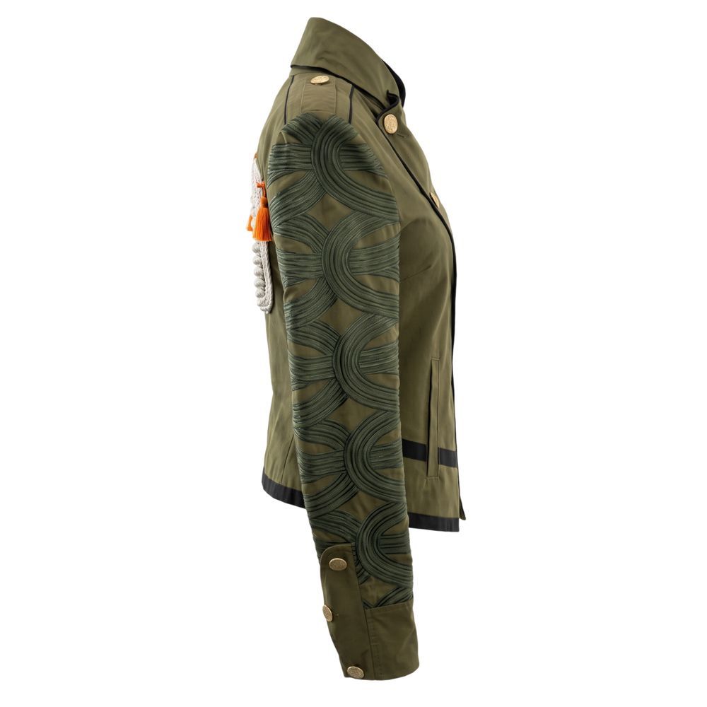 Green Cotton Women's Women's Jacket - Mr&Mrs Italy - Modalova