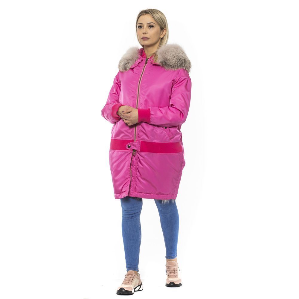 Pink Cotton Women Women's Jacket - Mr&Mrs Italy - Modalova