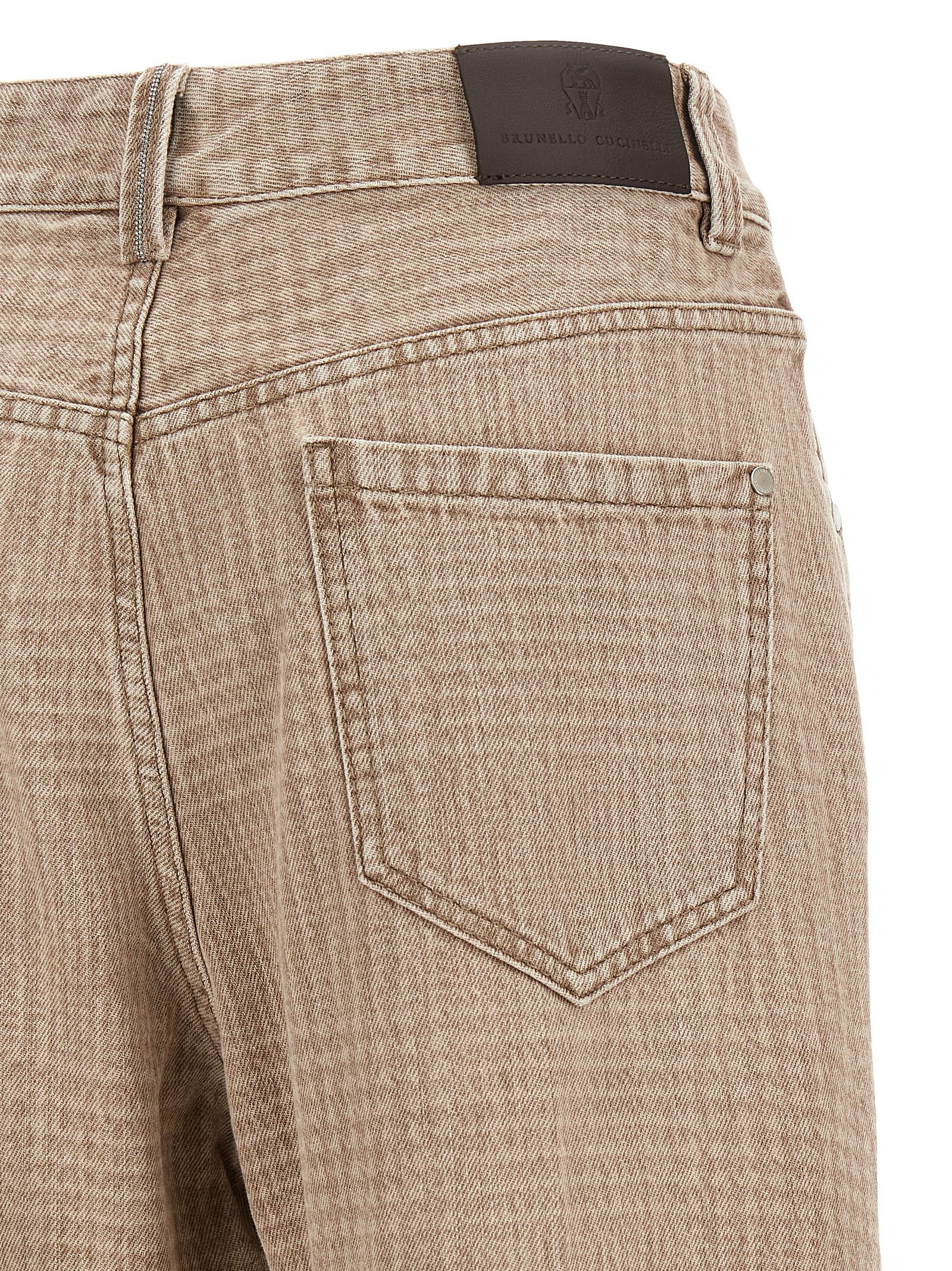Cotton Cropped Women's Jeans - Brunello Cucinelli - Modalova