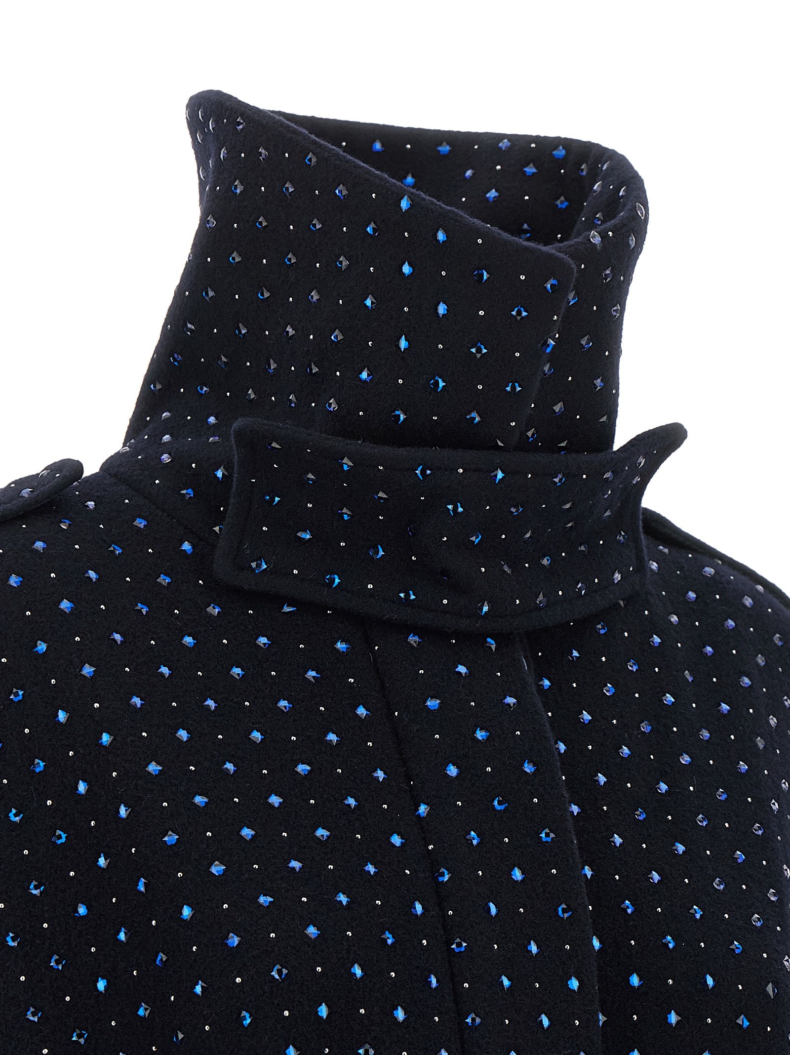 PINKO Blue Wool Women's Coat - PINKO - Modalova