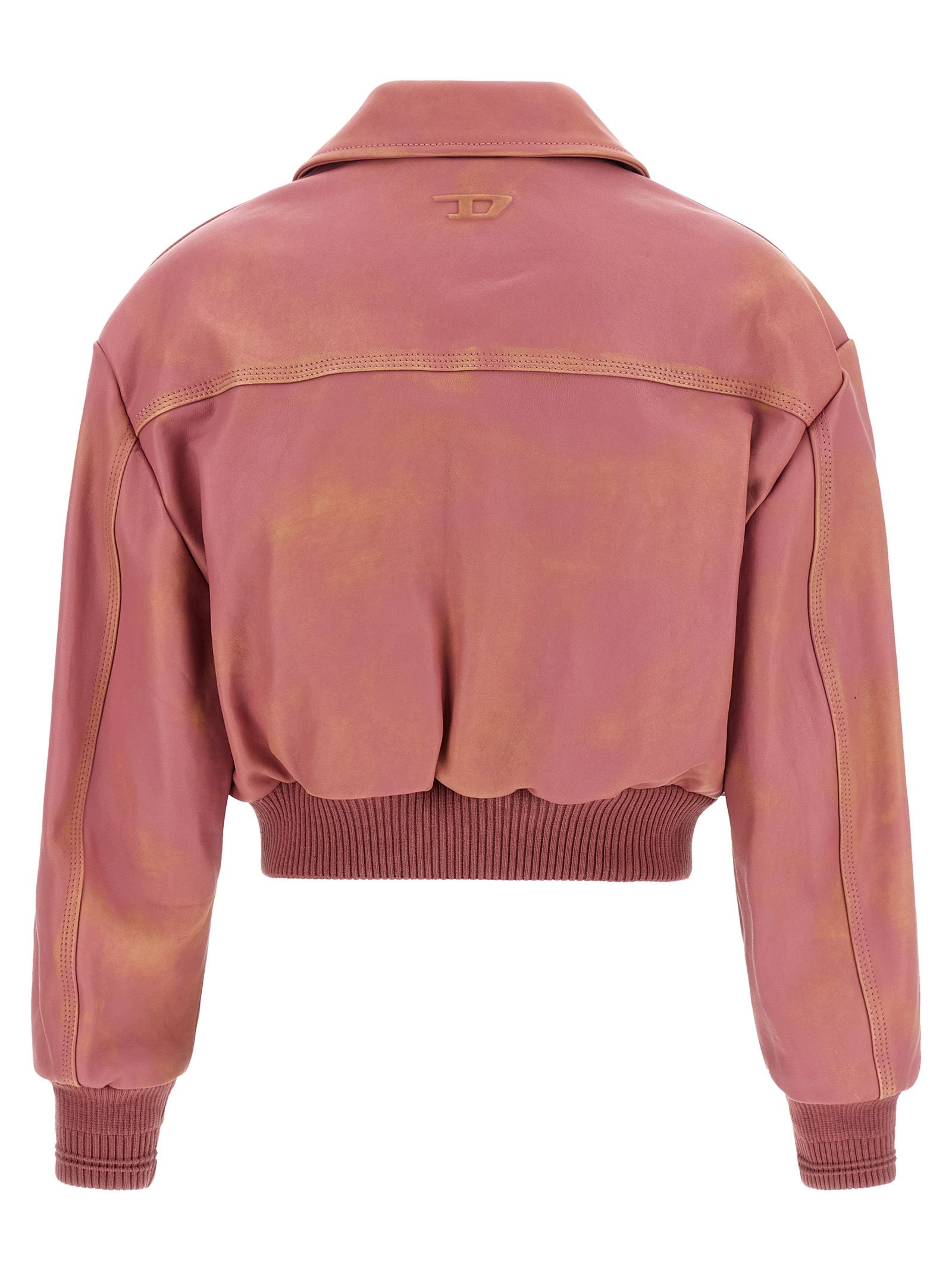 Lamb Leather Leather Women's Jacket - Diesel - Modalova