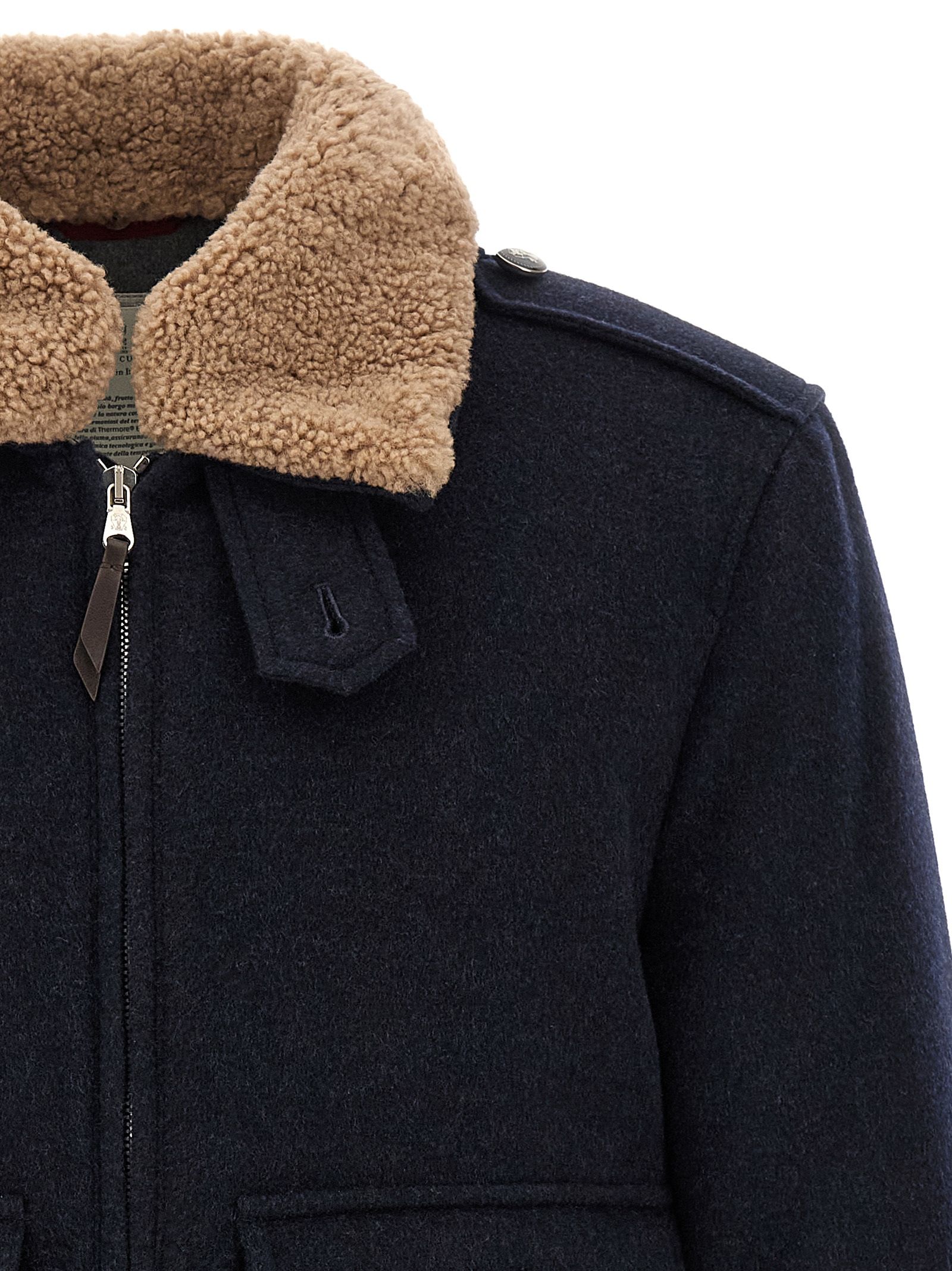 Cashmere Men's Bomber - Brunello Cucinelli - Modalova