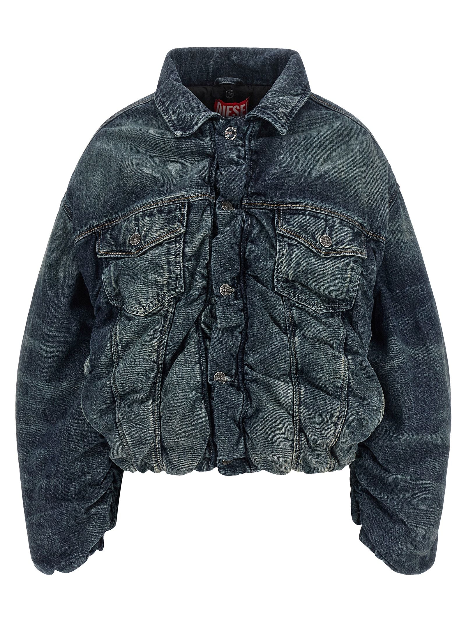Cotton Denim Women's Jacket - Diesel - Modalova