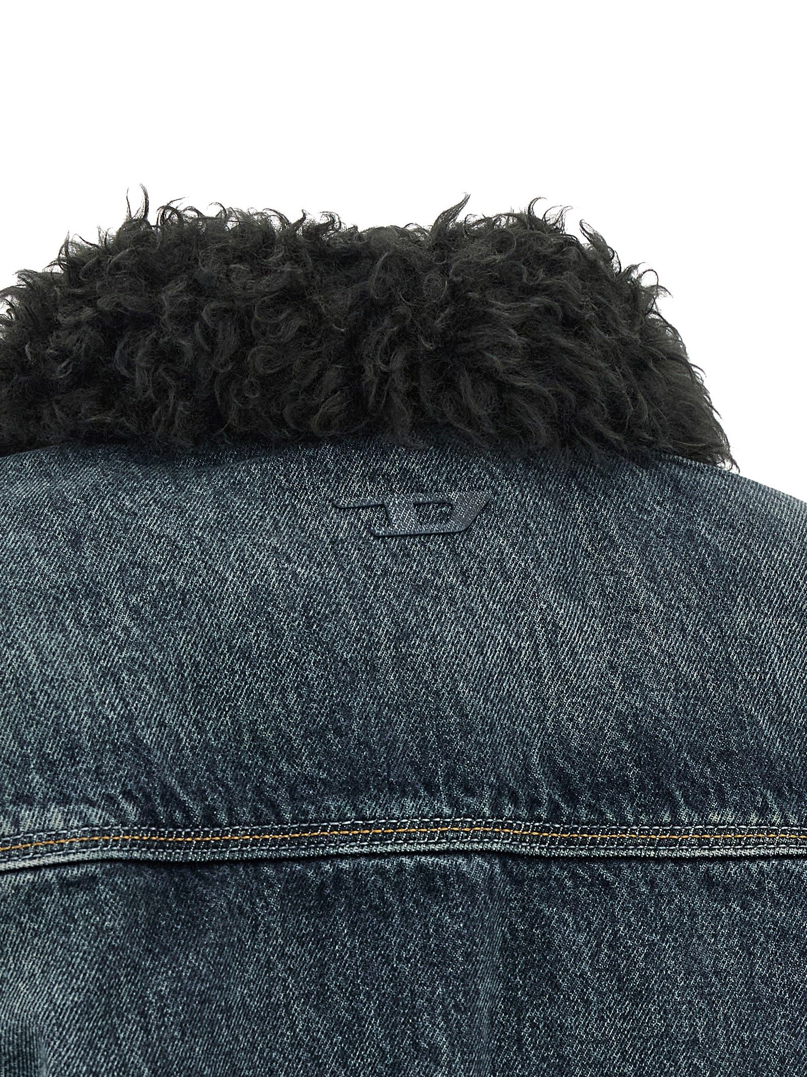 Cotton Denim Women's Jacket - Diesel - Modalova