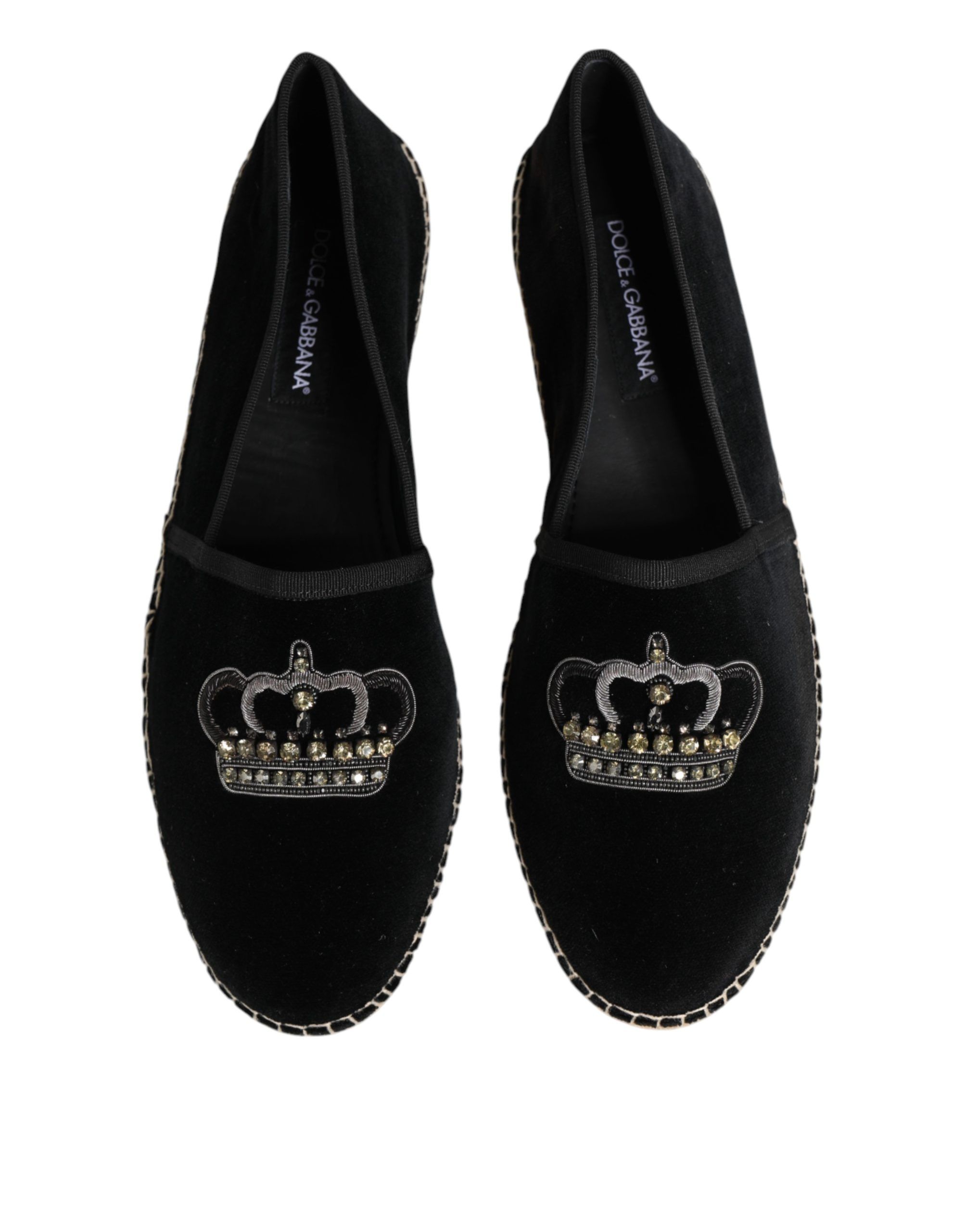 Embellished Crown Flat Espadrilles Men's Shoes - Dolce & Gabbana - Modalova