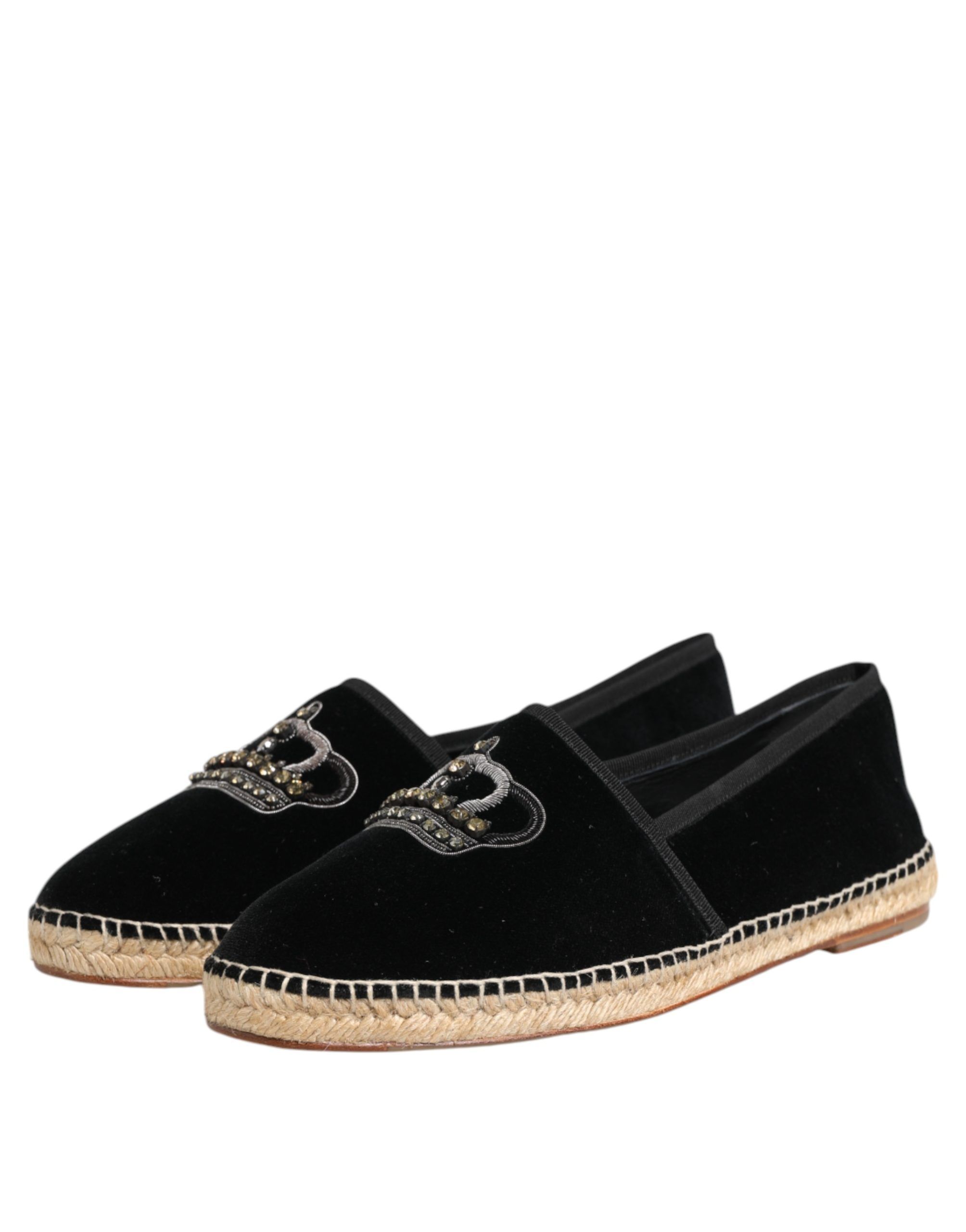 Embellished Crown Flat Espadrilles Men's Shoes - Dolce & Gabbana - Modalova