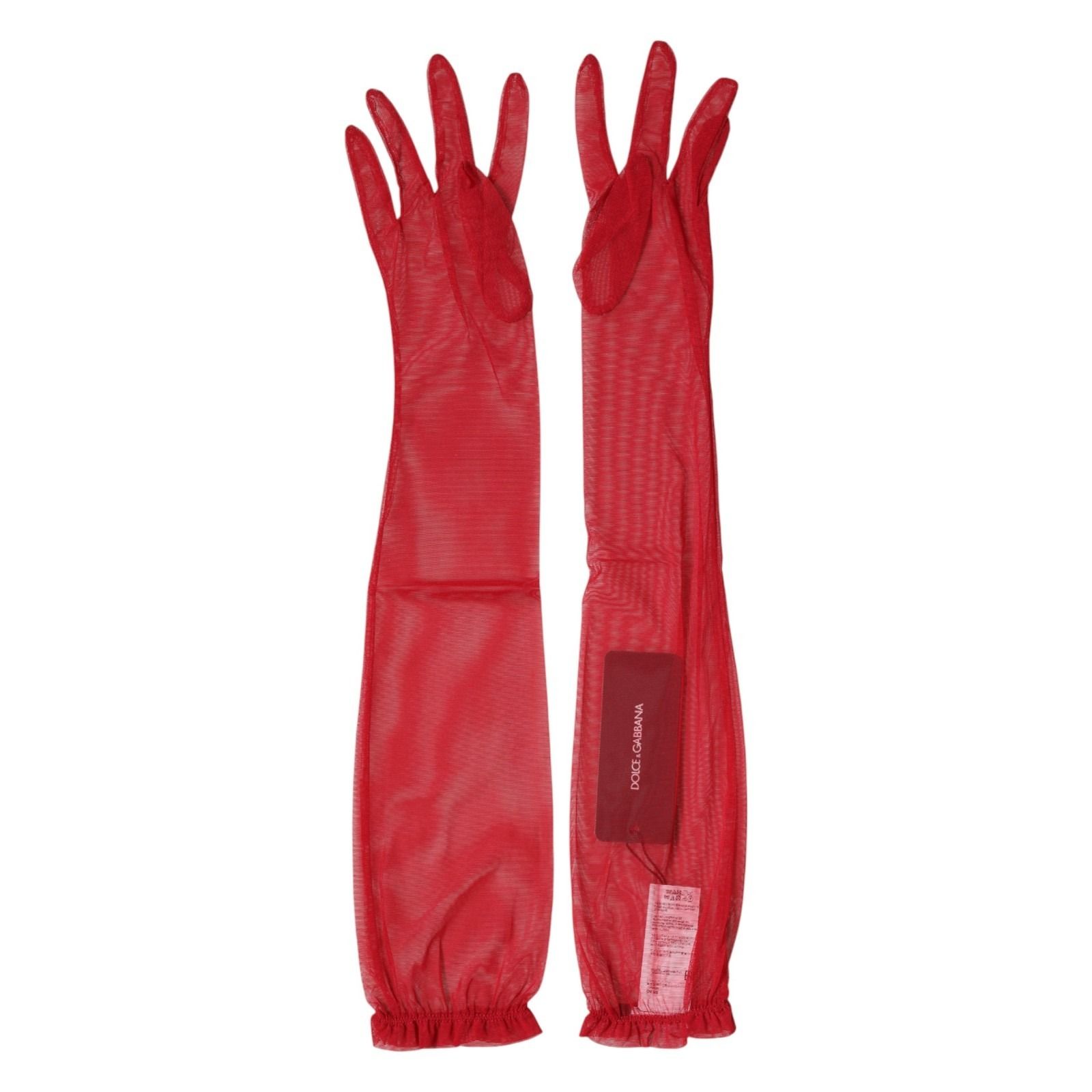 Acetate Sheer Elbow Length Mitten Women's Gloves - Dolce & Gabbana - Modalova