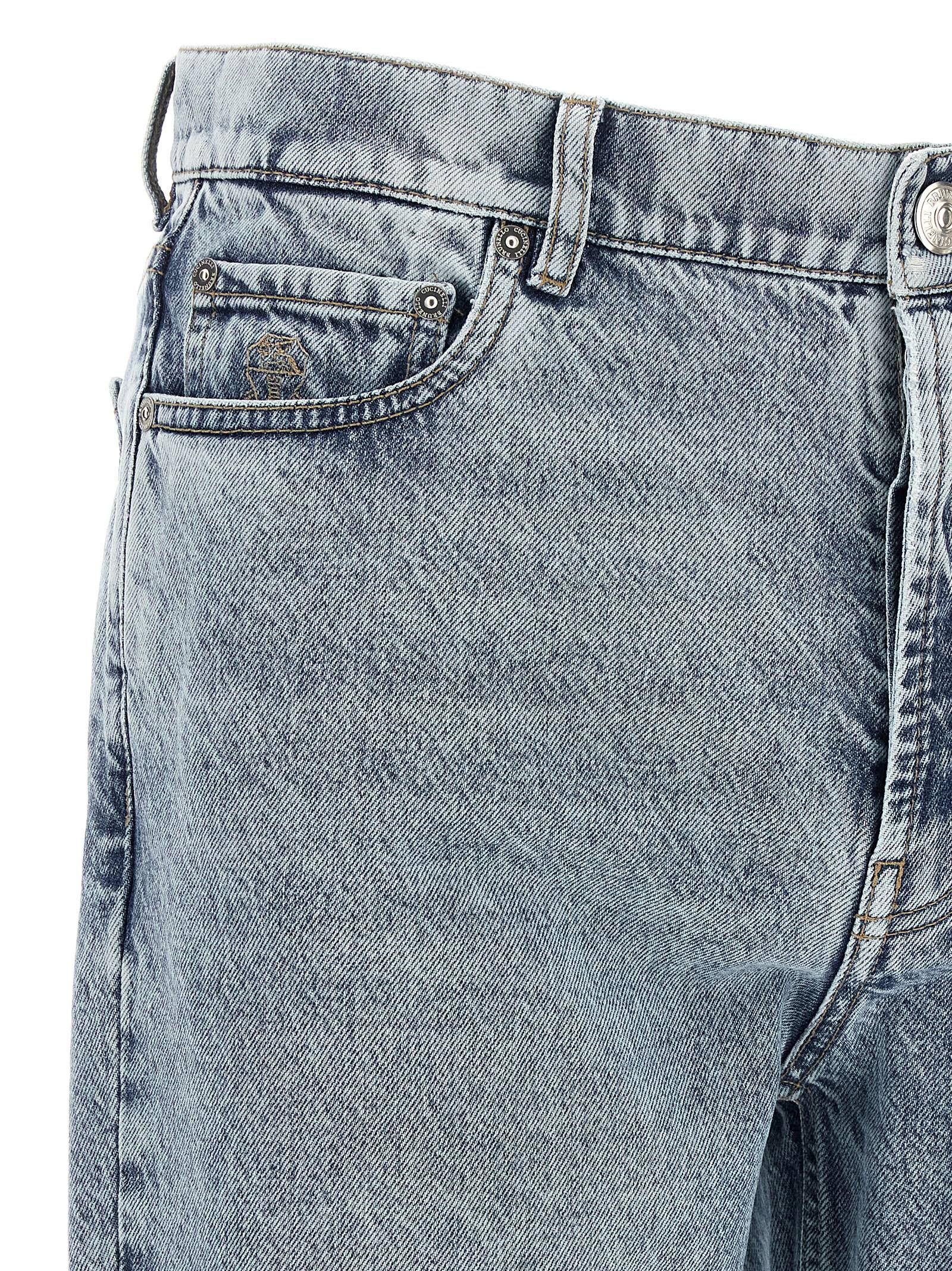 Cotton High-Waisted Men's Jean - Brunello Cucinelli - Modalova