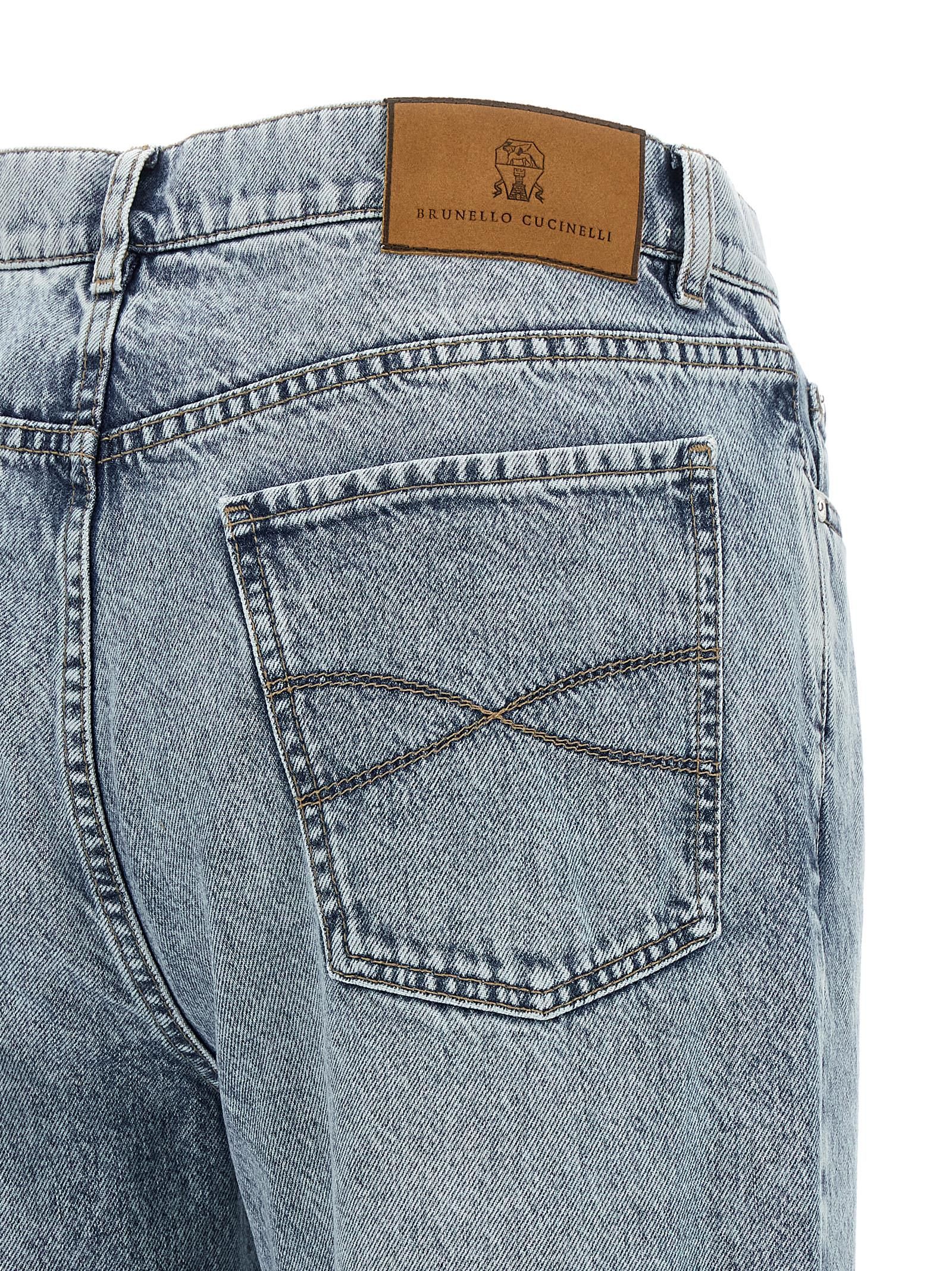 Cotton High-Waisted Men's Jean - Brunello Cucinelli - Modalova