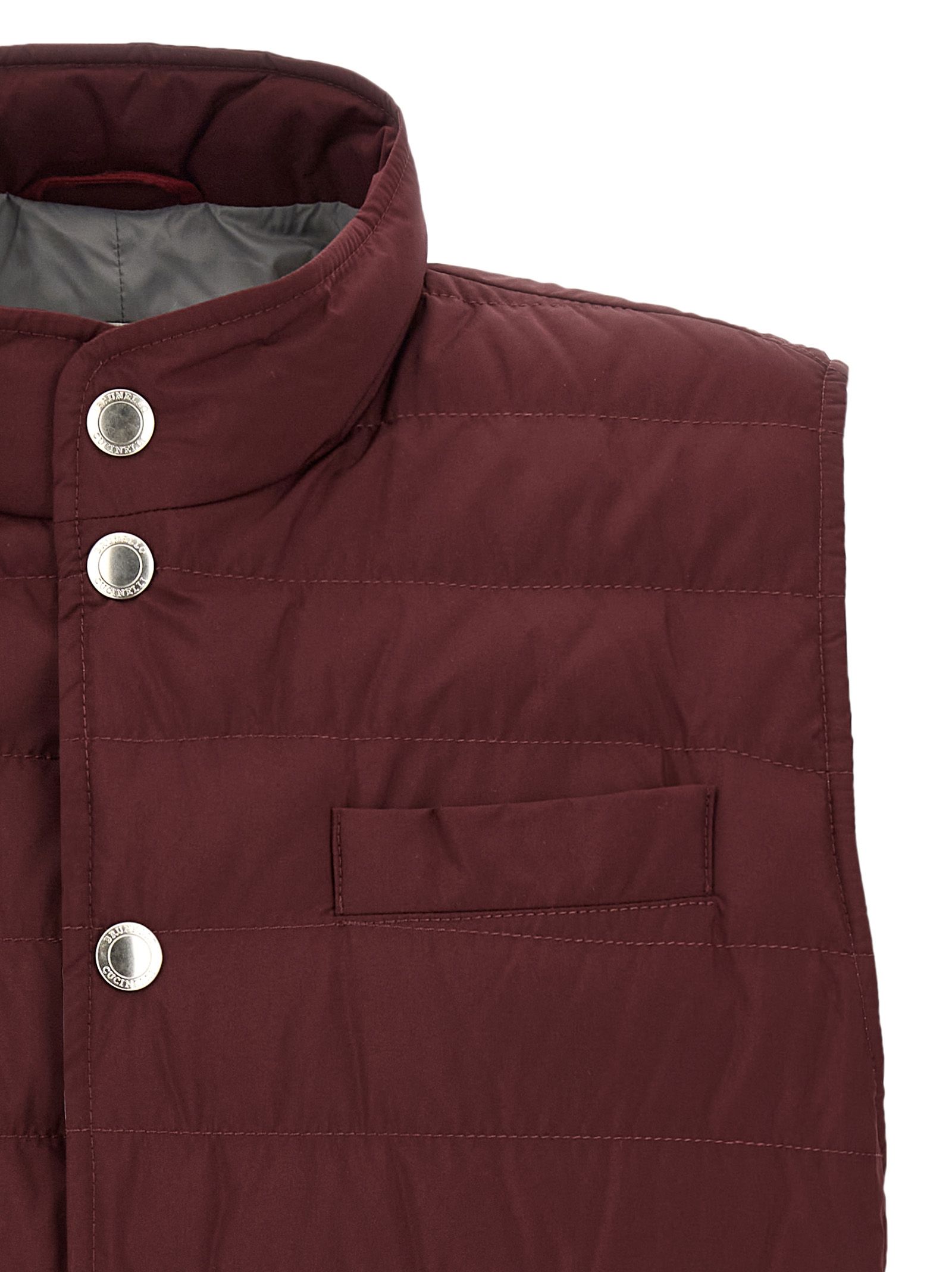 Polyester Sleeveless Men's Jacket - Brunello Cucinelli - Modalova