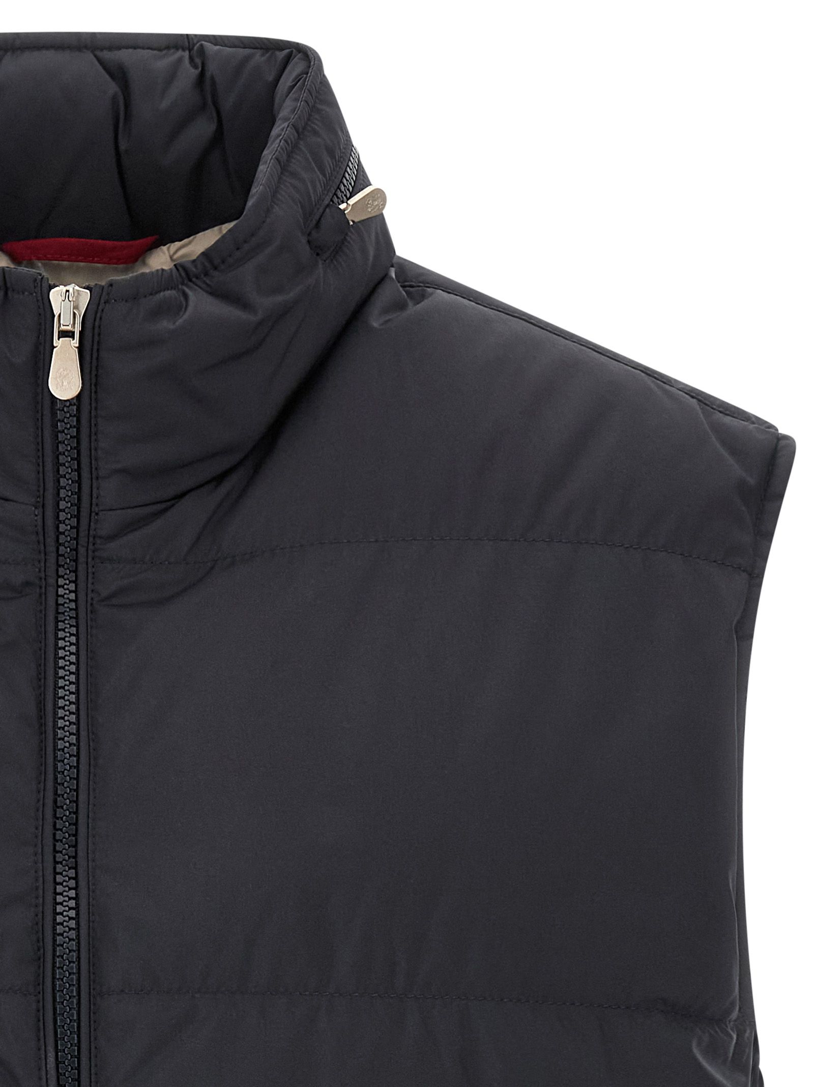 Polyester Sleeveless Men's Jacket - Brunello Cucinelli - Modalova