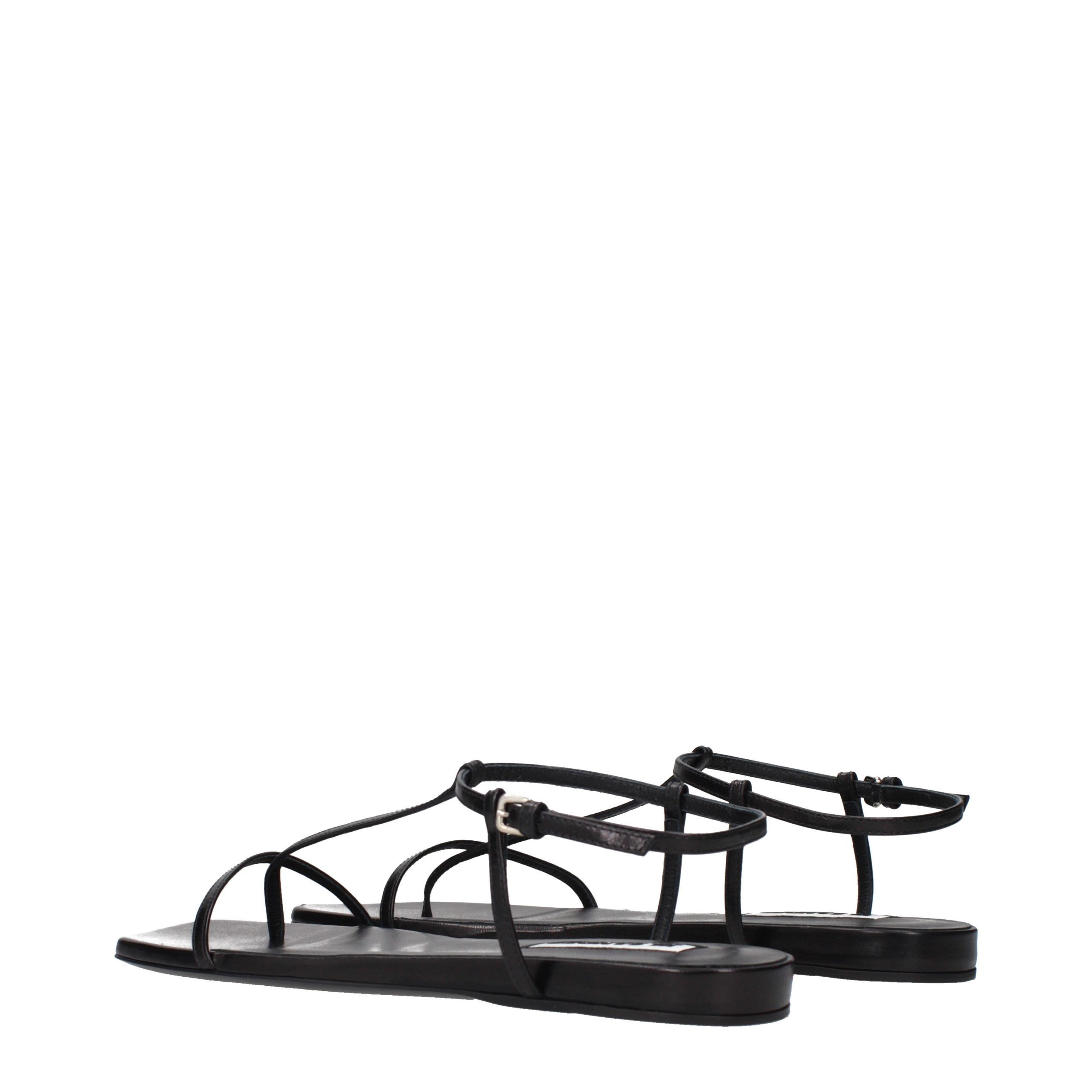 Leather Flip-Flop Women's Sandals - Jil Sander - Modalova