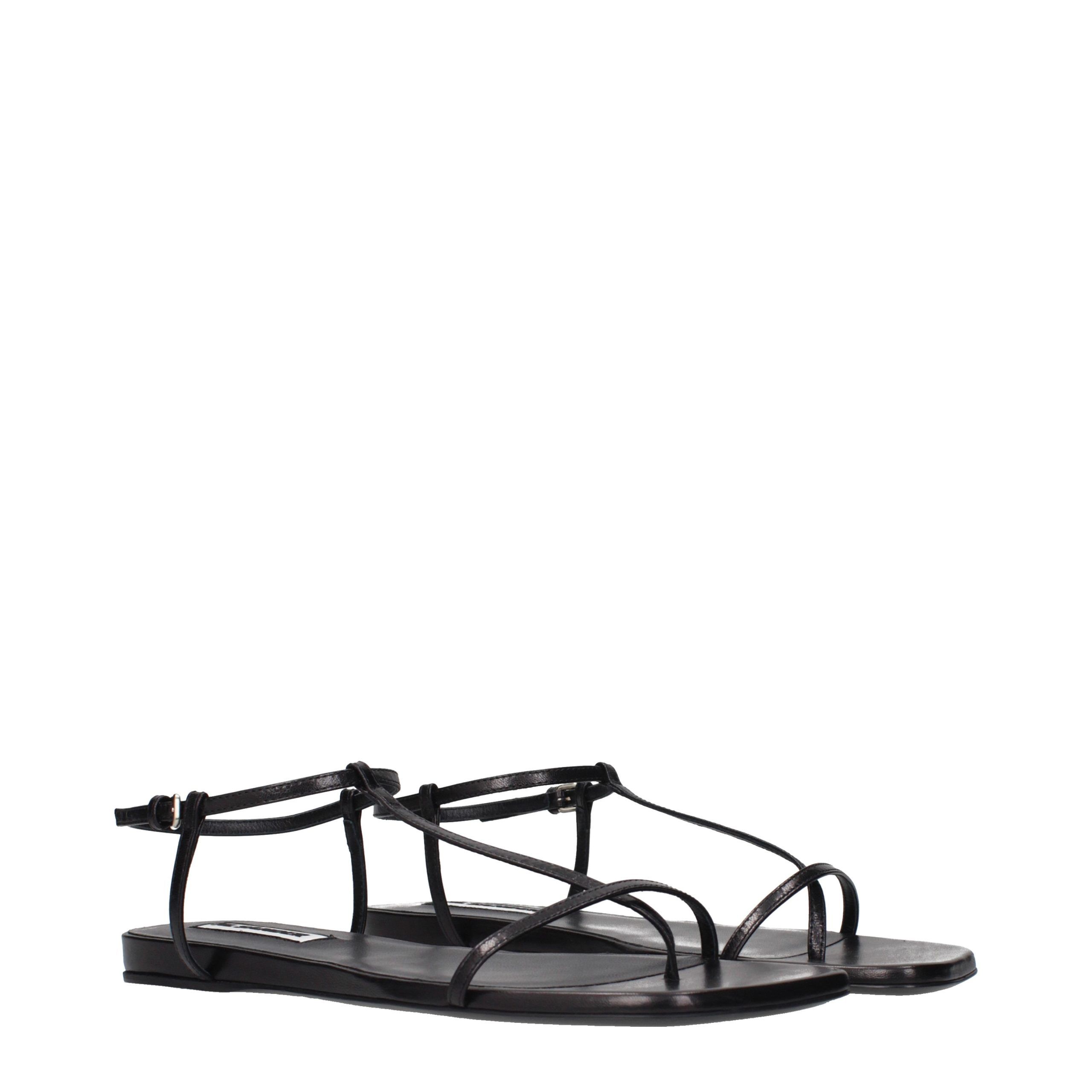 Leather Flip-Flop Women's Sandals - Jil Sander - Modalova