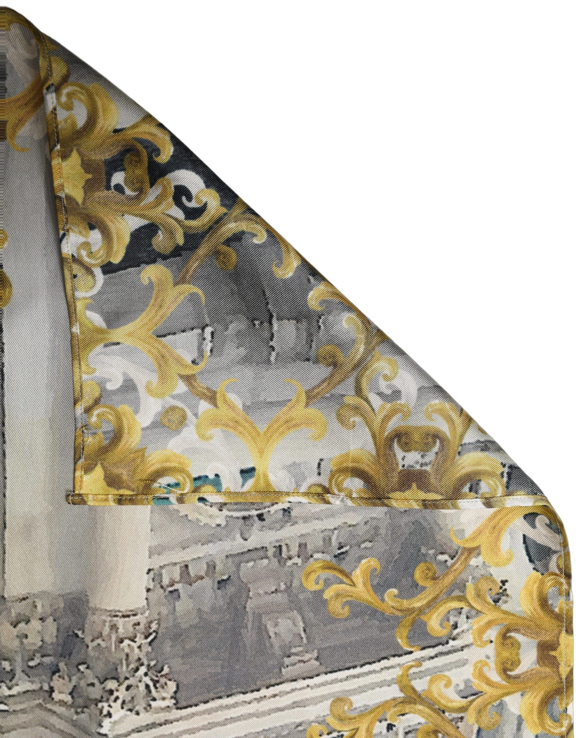 Printed Silk Square Foulard Women's Scarf - Dolce & Gabbana - Modalova