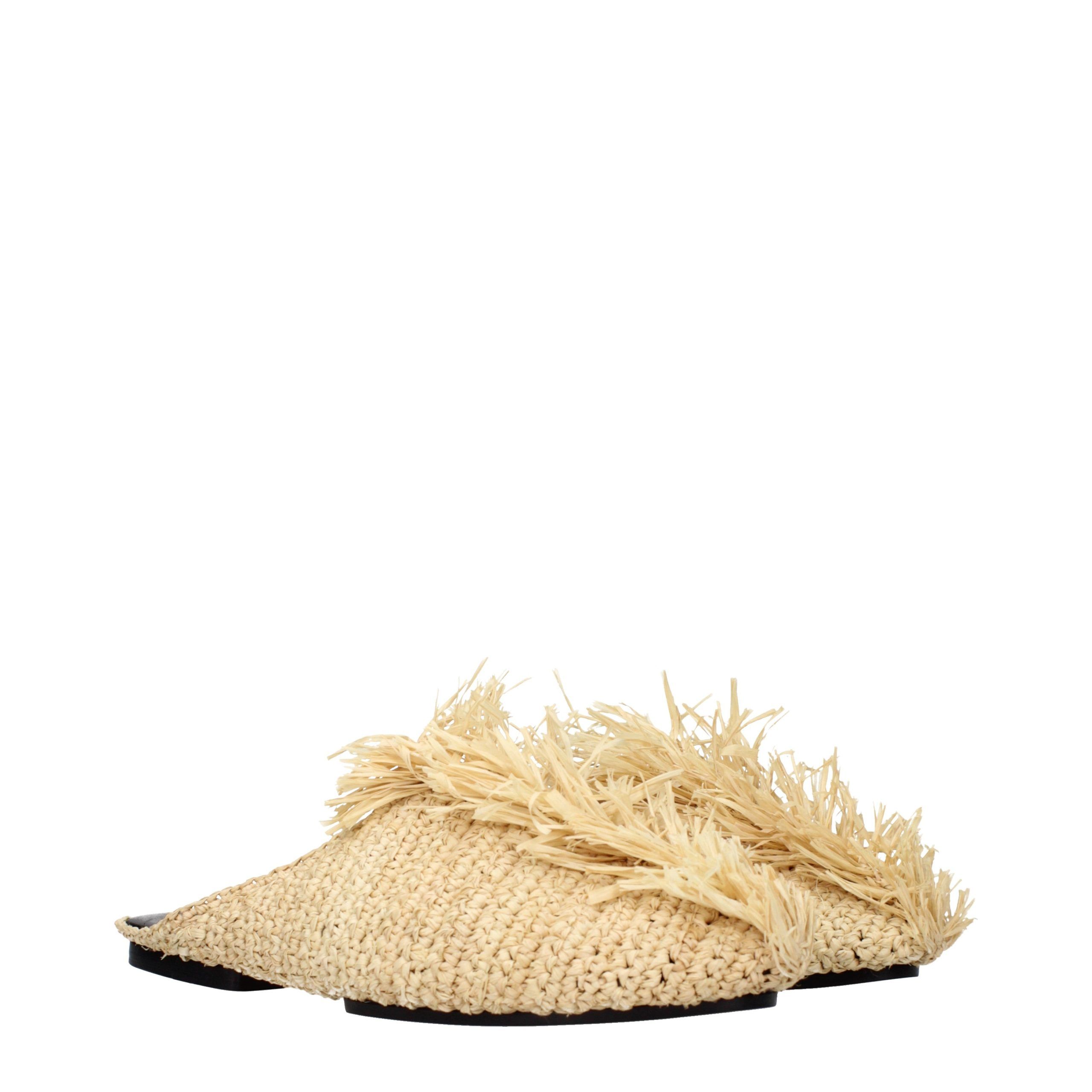 Raffia Women's Slippers - Jil Sander - Modalova