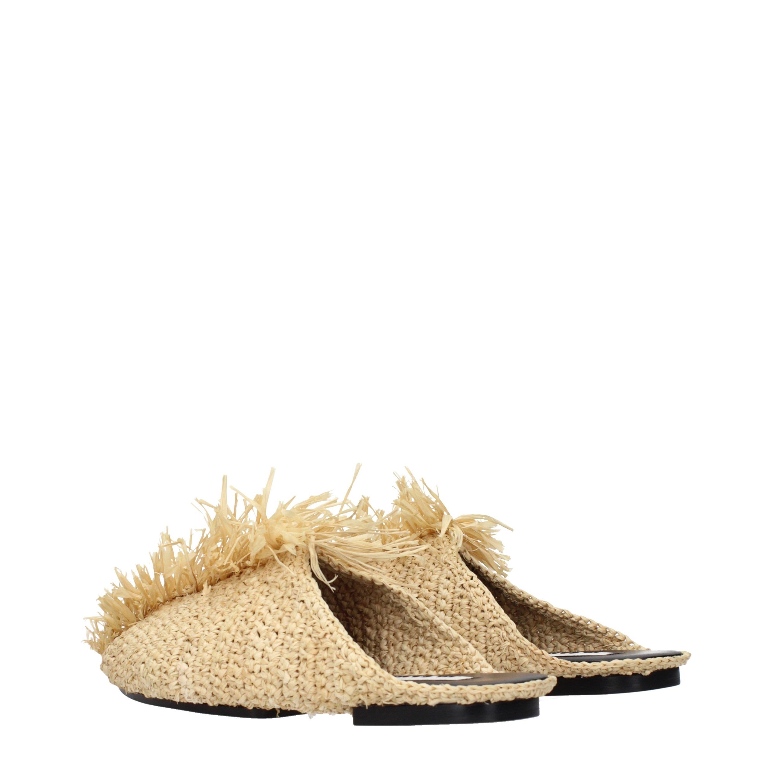Raffia Women's Slippers - Jil Sander - Modalova