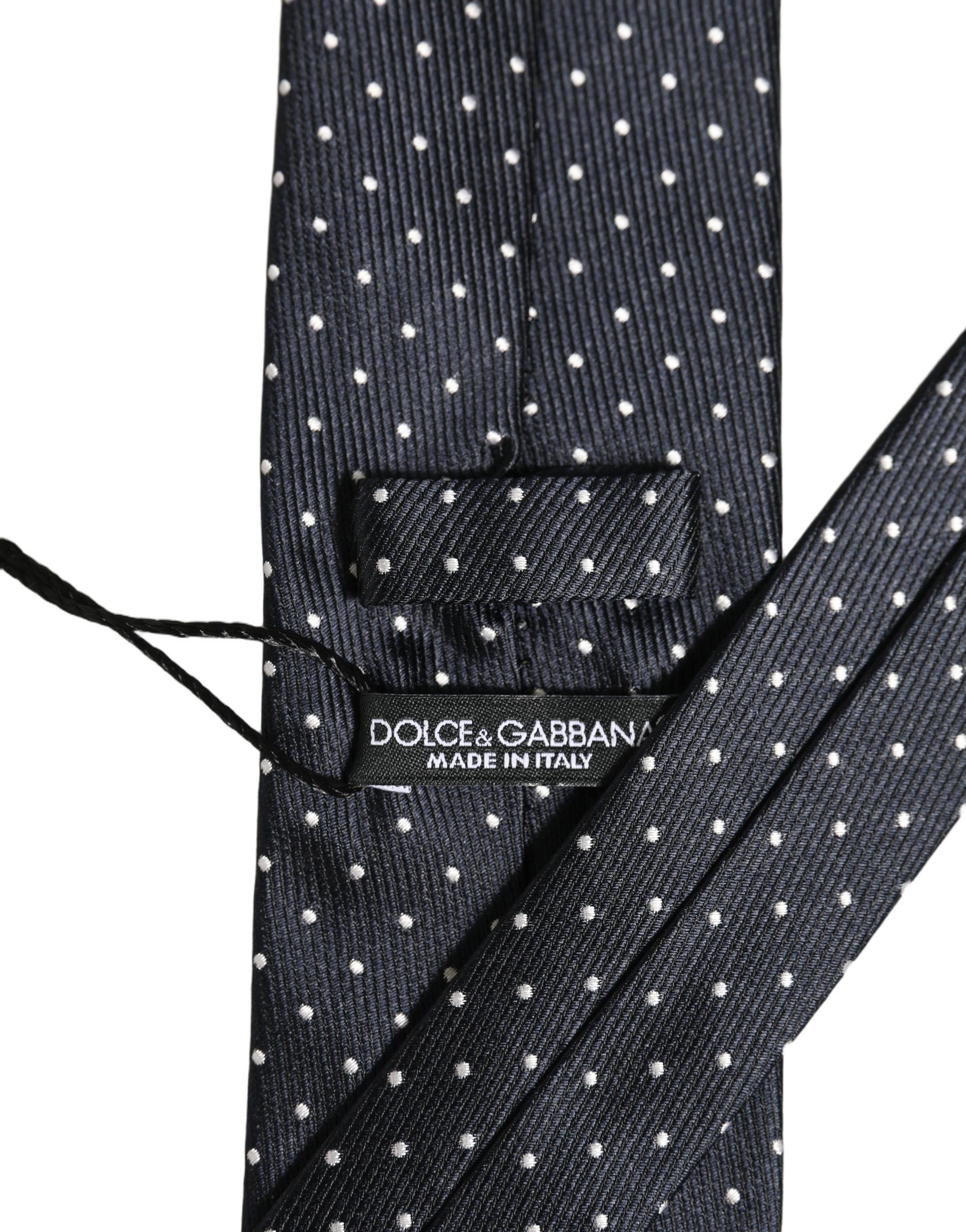 Polka Dot Silk Adjustable NeckMen's Accessory Men's Tie - Dolce & Gabbana - Modalova