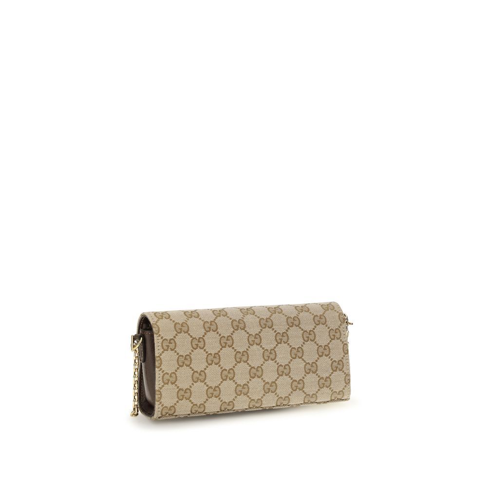 Gucci Beige Fabric Women's Wallet - Gucci - Modalova