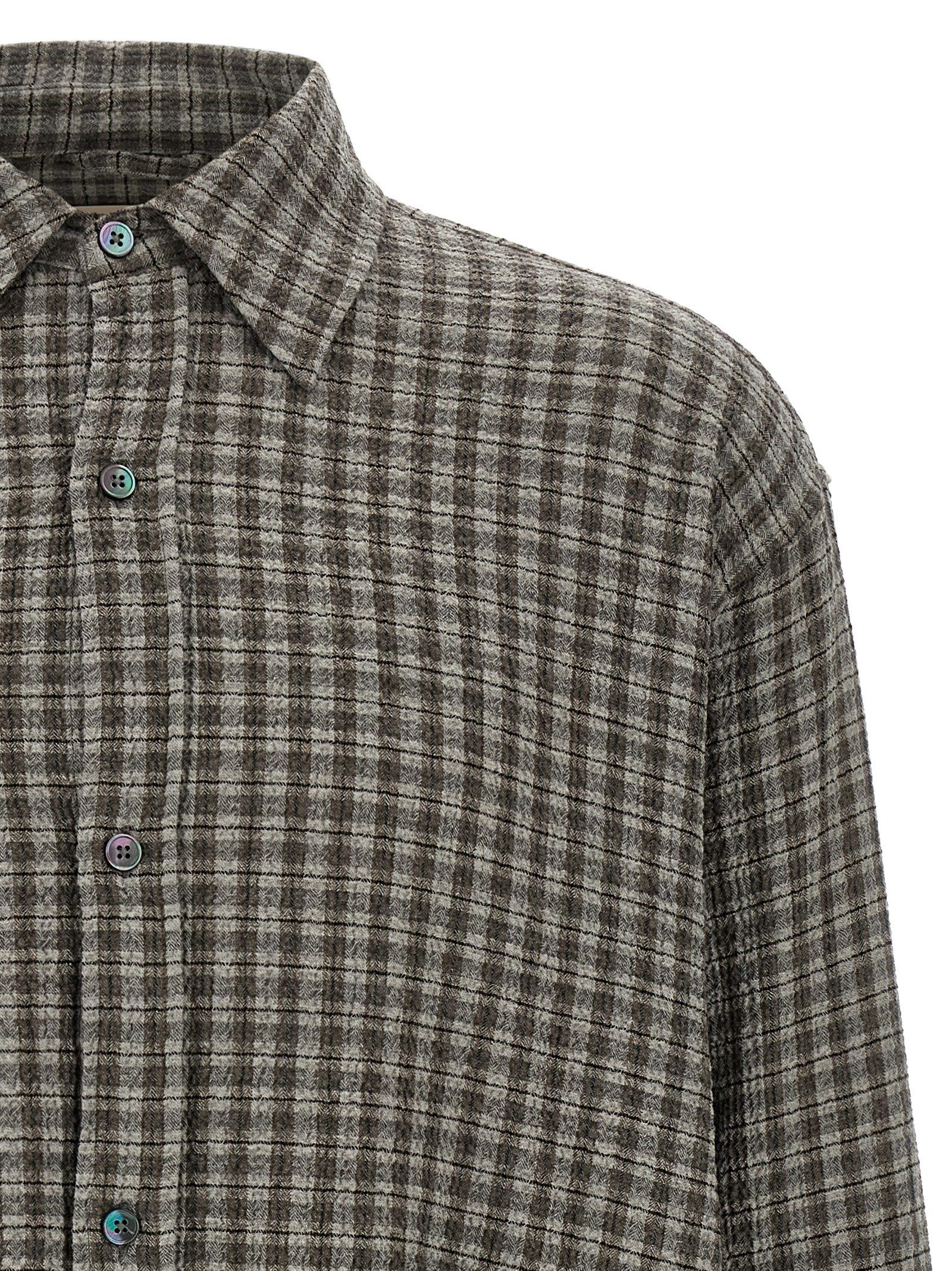 MFPEN Gray Virgin Wool Men's Blouse - MFPEN - Modalova