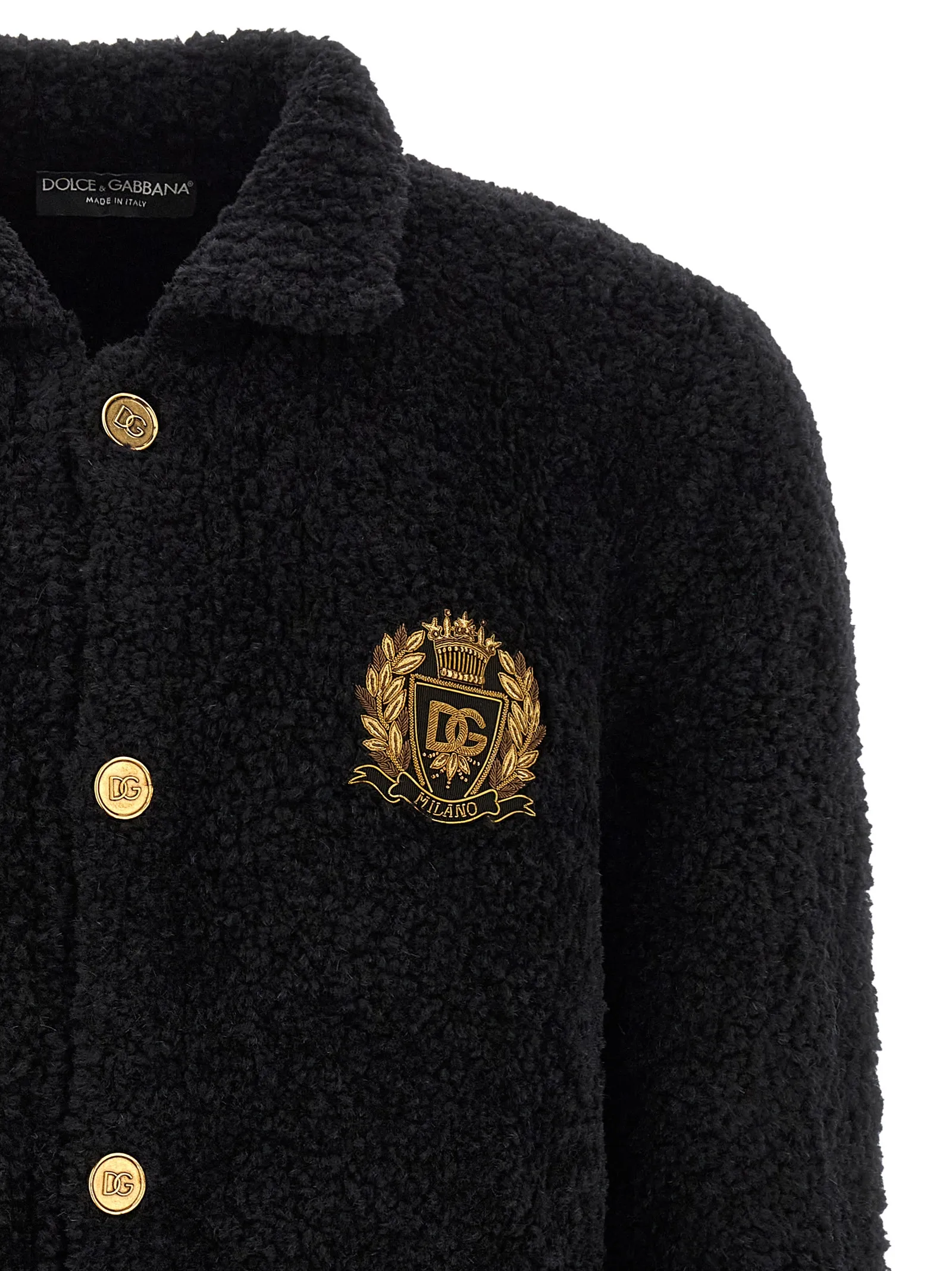Alpaca Leather Men's Cardigan - Dolce & Gabbana - Modalova