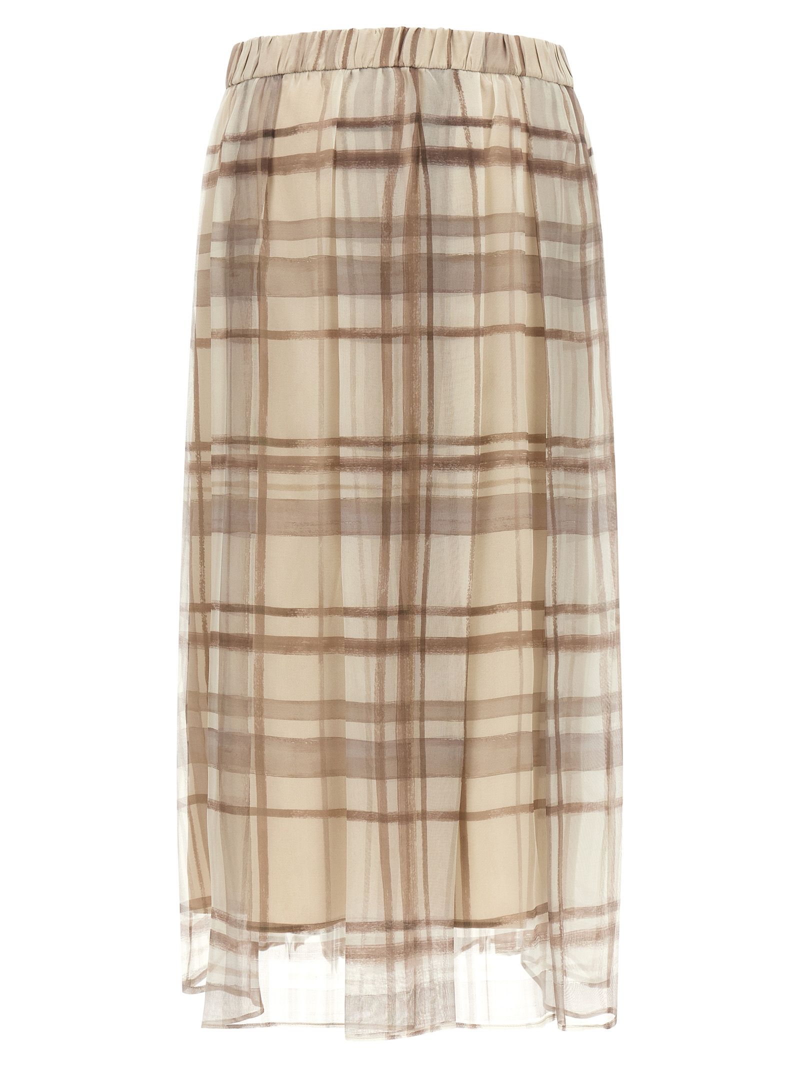 Silk Midi Women's Skirt - Brunello Cucinelli - Modalova