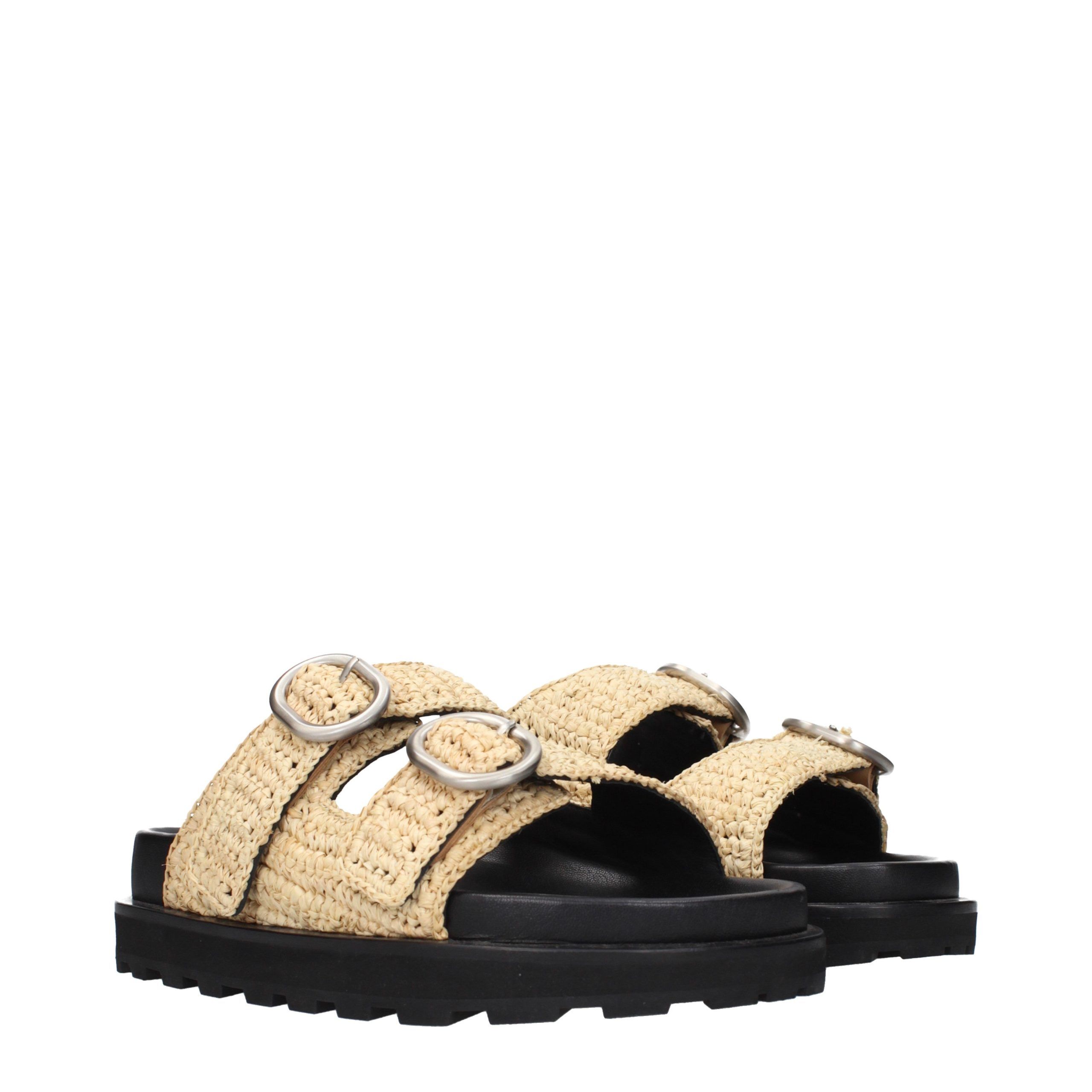 Raffia Women's Slippers - Jil Sander - Modalova