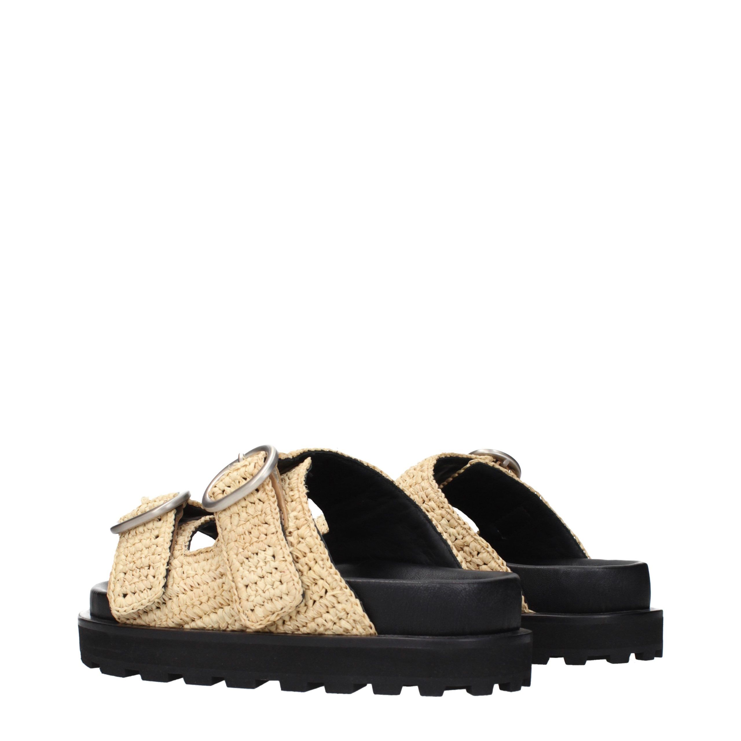 Raffia Women's Slippers - Jil Sander - Modalova