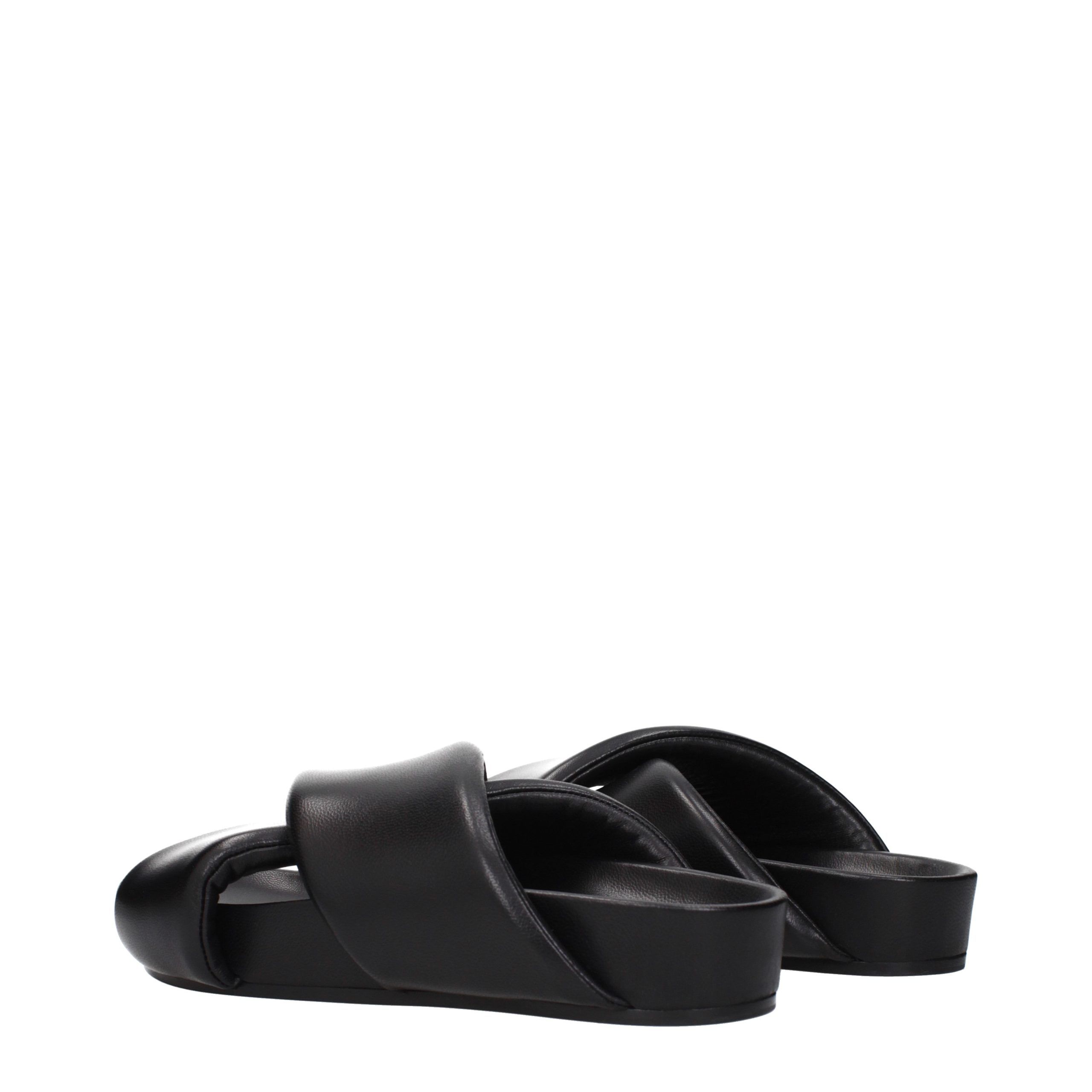 Leather Men's Slippers - Jil Sander - Modalova