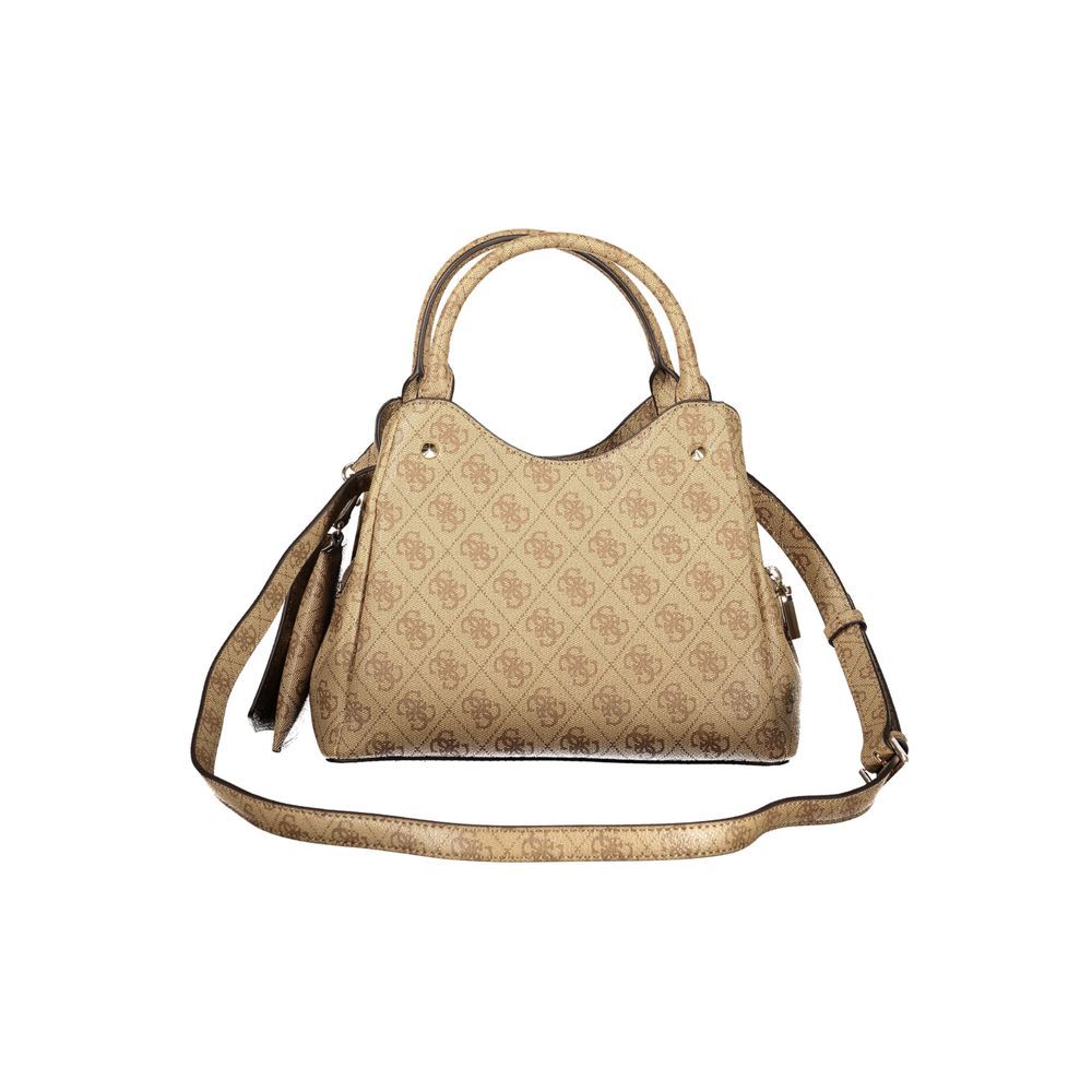 Polyurethane Women's Bag With Removable Strap And Women's Compartments - Guess Jeans - Modalova