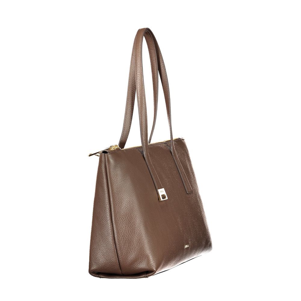 Furla Brown Leather Women's Handbag - Furla - Modalova