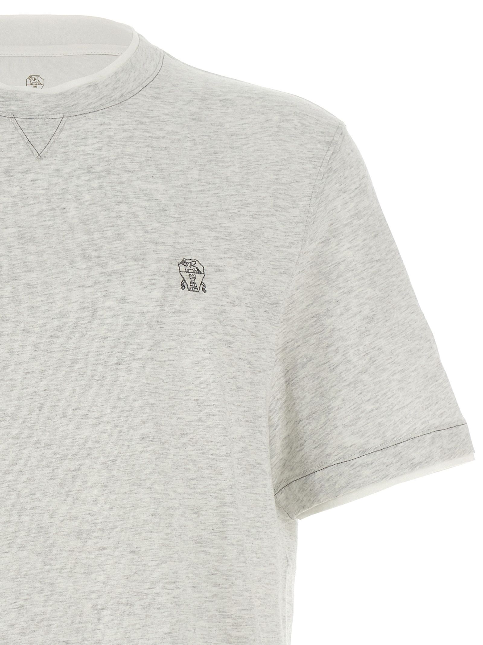 Cotton Men's T-Shirt - Brunello Cucinelli - Modalova