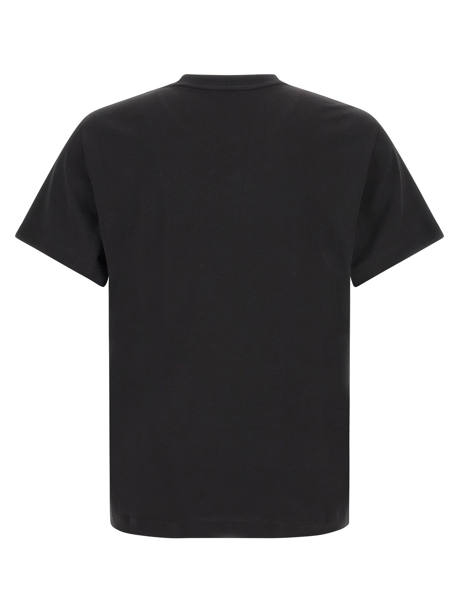 Moncler Black Cotton Men's T-Shirt - Moncler - Modalova