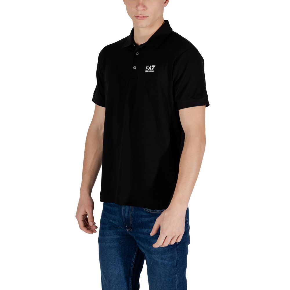 Cotton Polo Men's Shirt - EA7 Emporio Armani - Modalova
