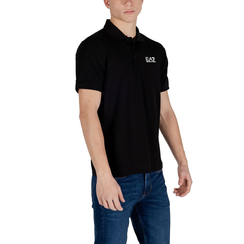 Cotton Polo Men's Shirt - EA7 Emporio Armani - Modalova