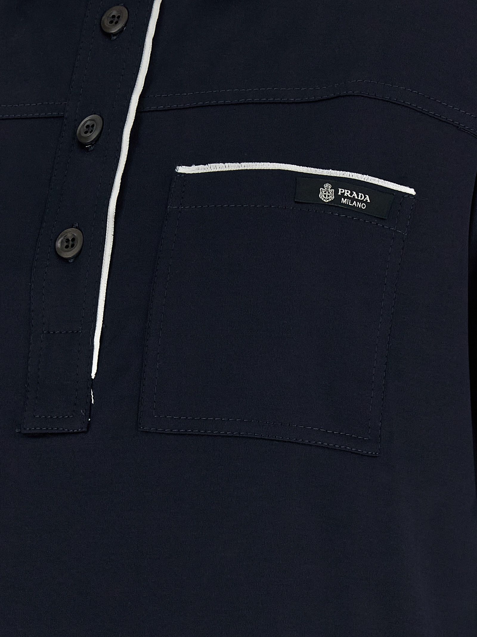 Cotton Polo Women's Shirt - Prada - Modalova