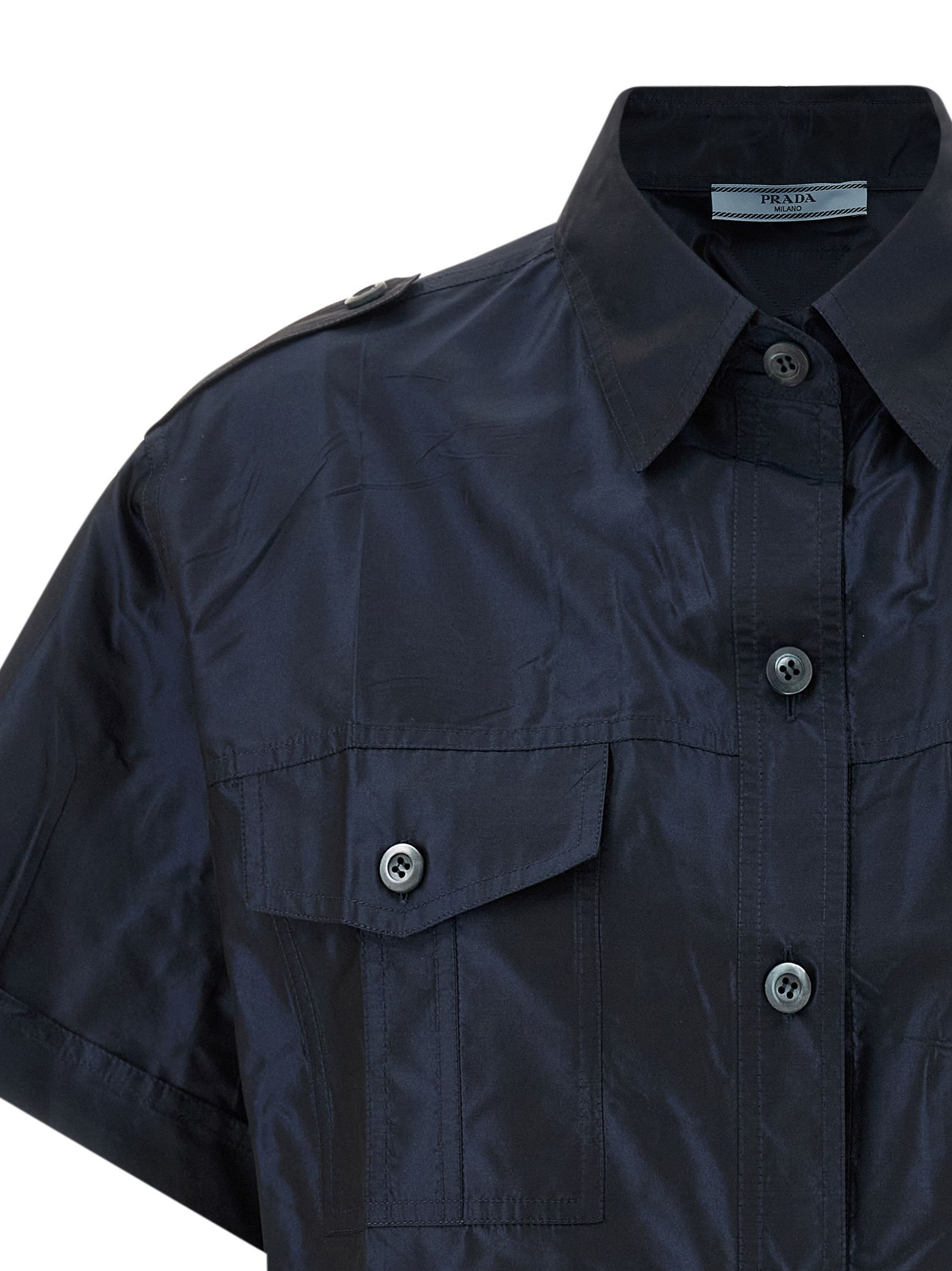 Prada Blue Silk Women's Blouse - Prada - Modalova