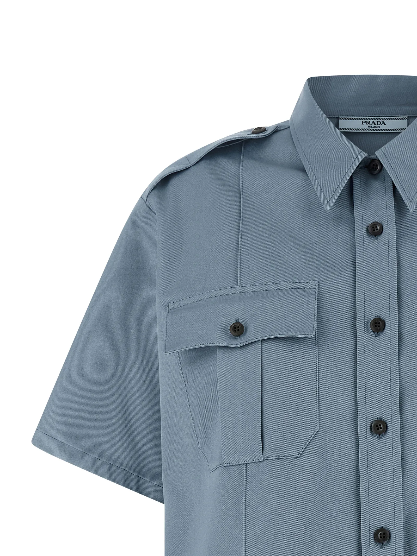 Prada Blue Cotton Women's Blouse - Prada - Modalova