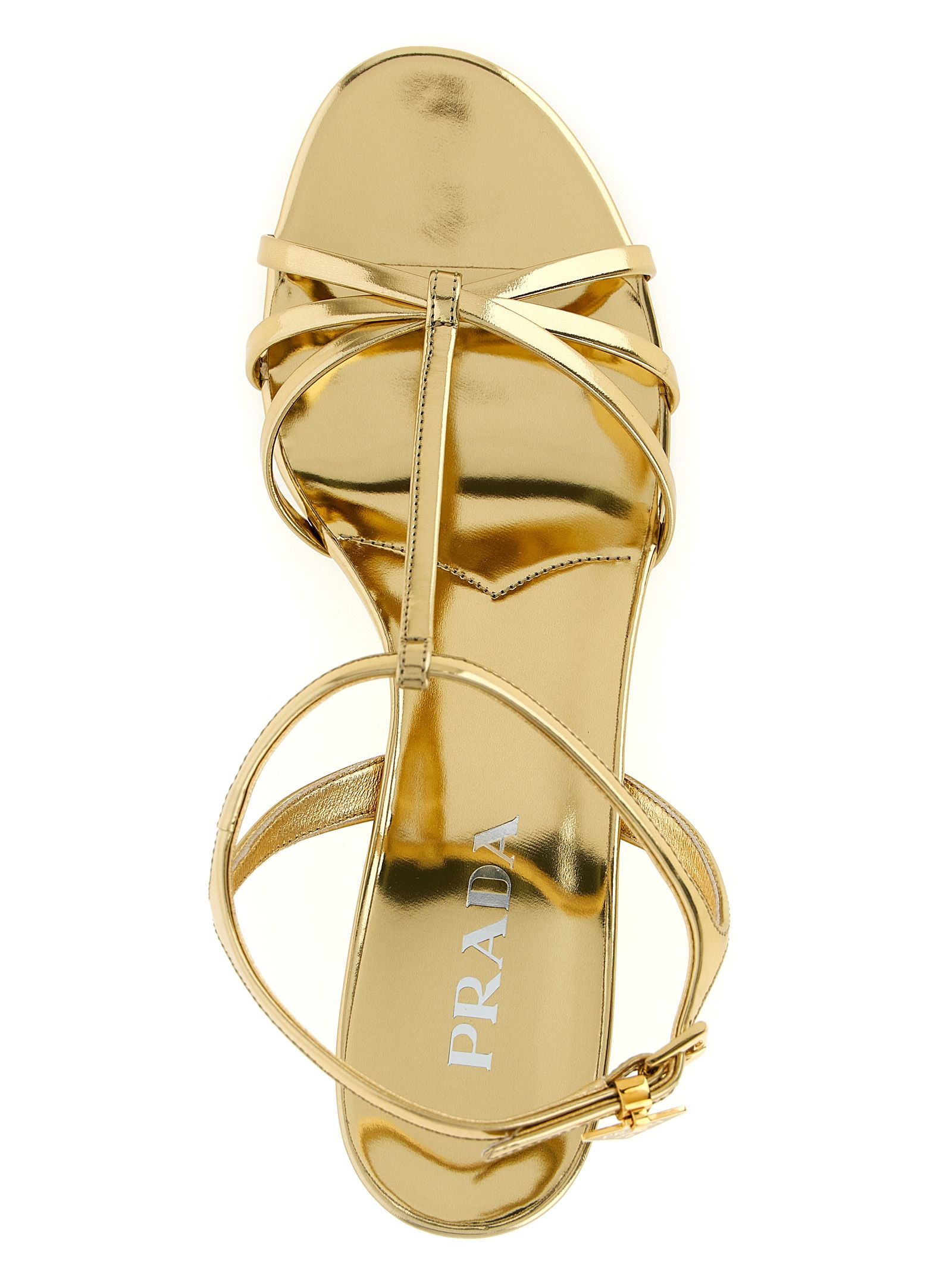 Calfskin Wedge Women's Sandals - Prada - Modalova