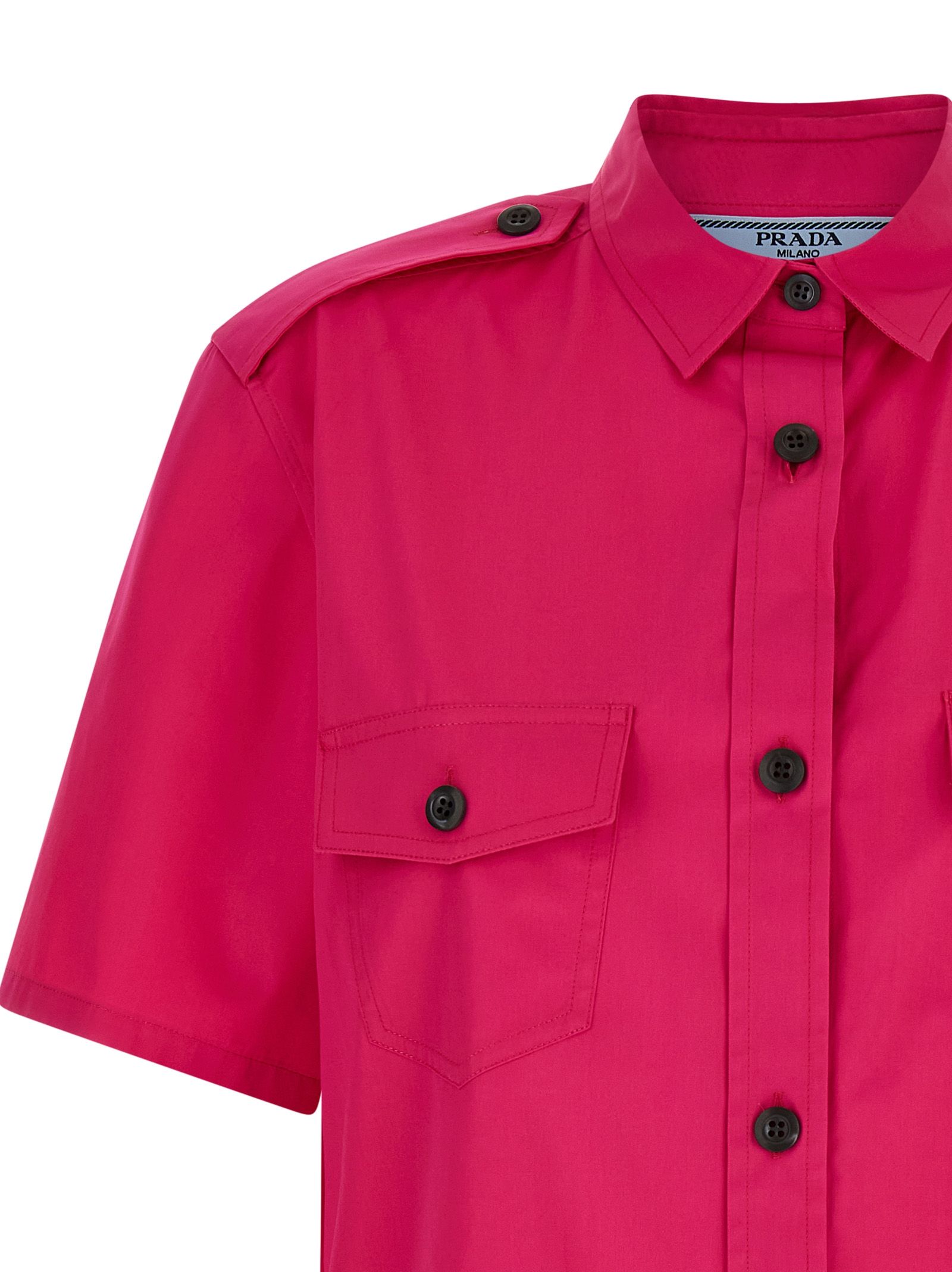 Prada Fuchsia Cotton Women's Blouse - Prada - Modalova
