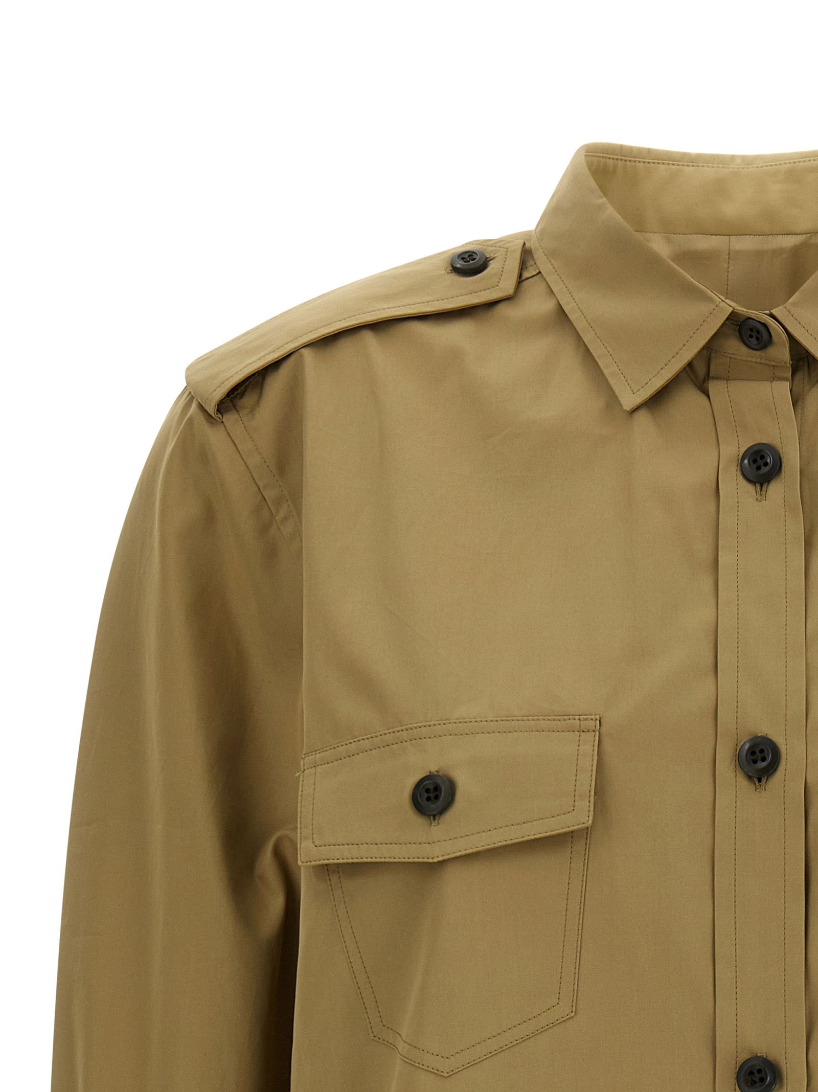 Prada Brown Cotton Women's Blouse - Prada - Modalova