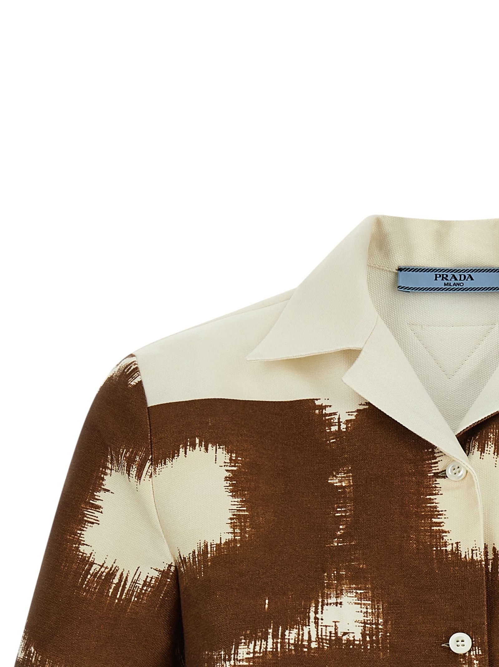 Prada Brown Cotton Women's Blouse - Prada - Modalova