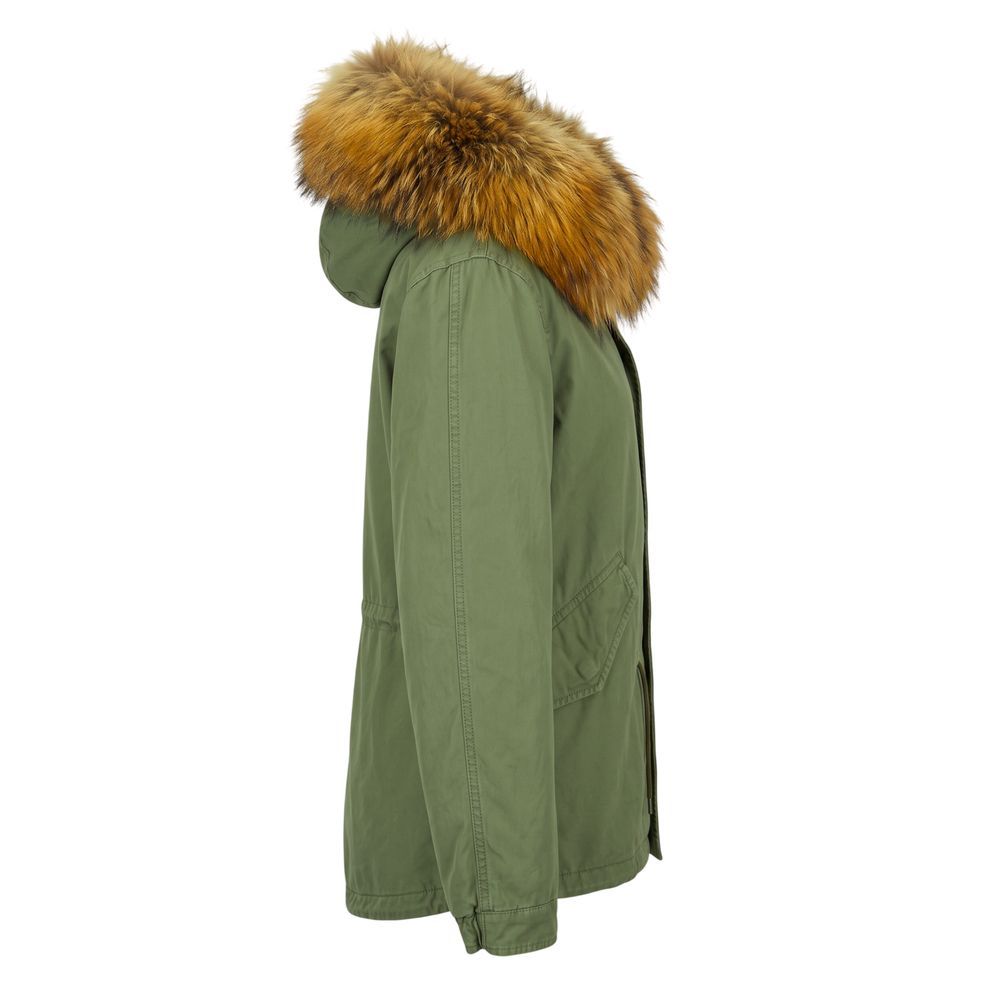 Green Cotton Women's Women's Jacket - Mr&Mrs Italy - Modalova