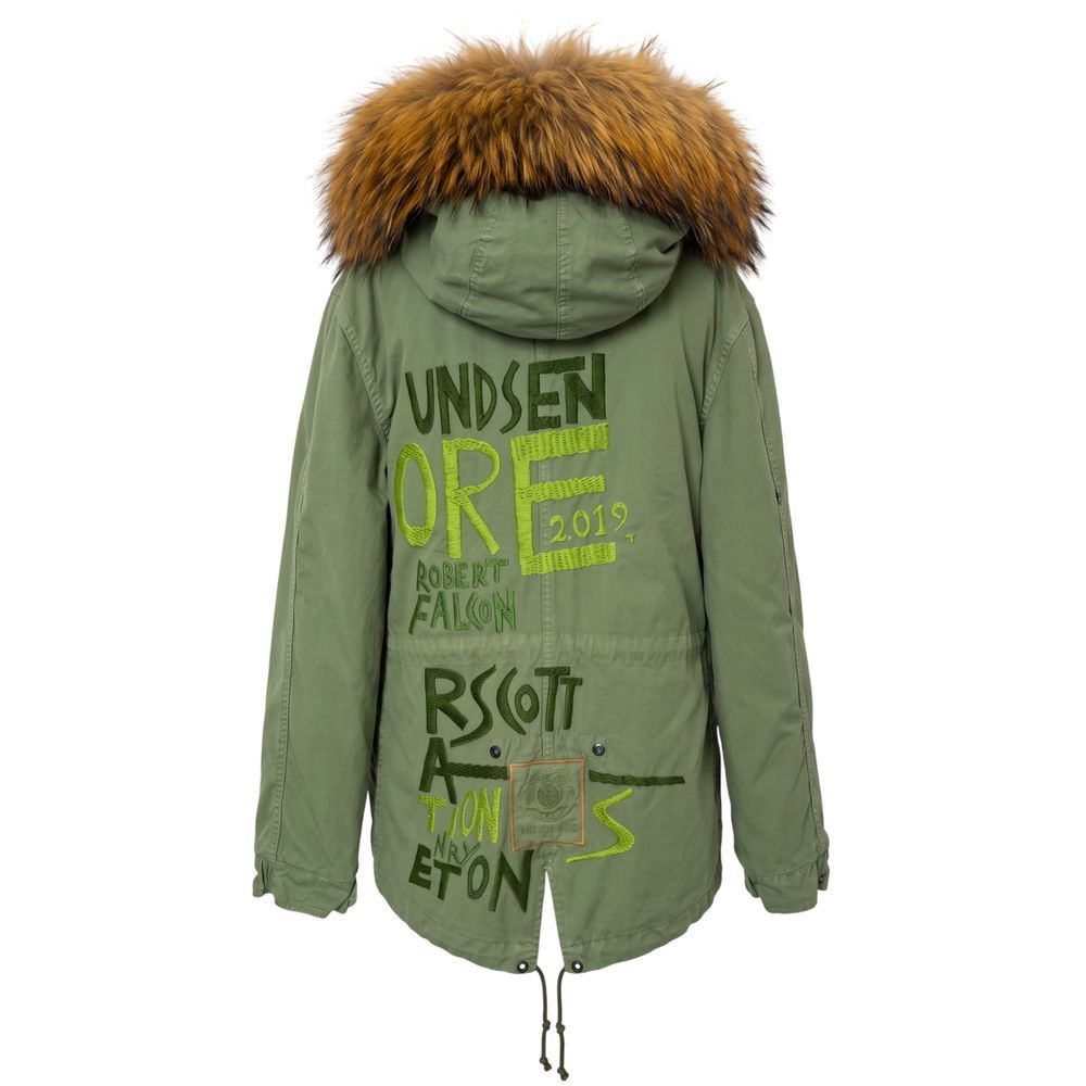 Green Cotton Women's Women's Jacket - Mr&Mrs Italy - Modalova