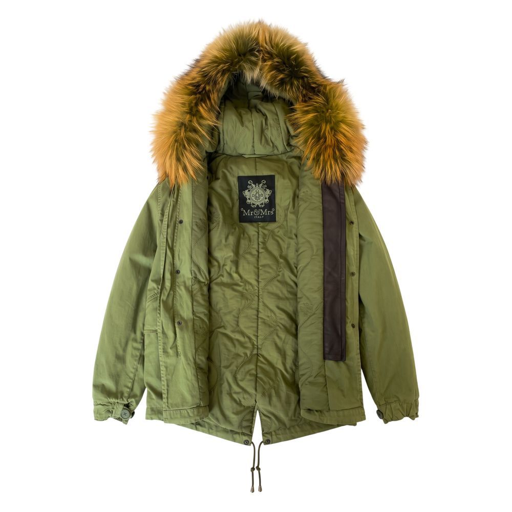 Green Cotton Women's Women's Jacket - Mr&Mrs Italy - Modalova