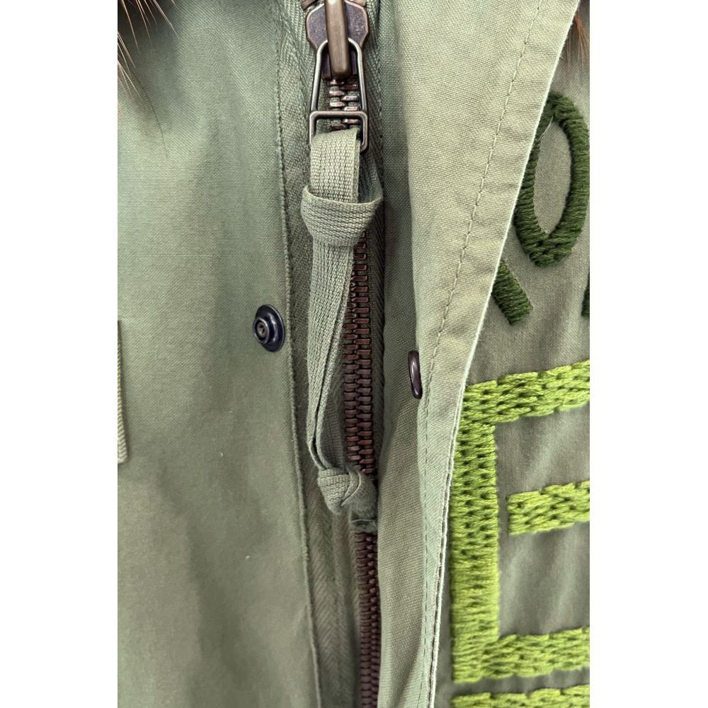 Green Cotton Women's Women's Jacket - Mr&Mrs Italy - Modalova