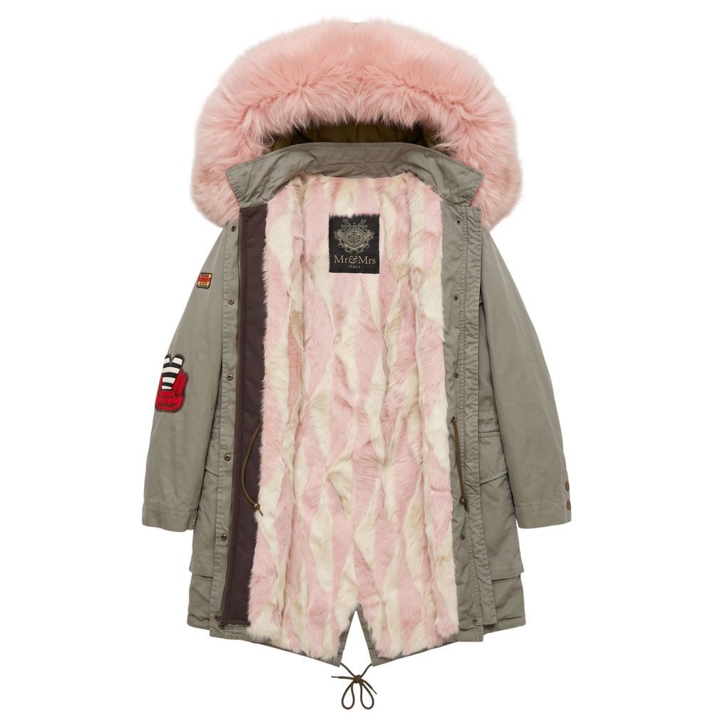 Pink Cotton Women's Women's Jacket - Mr&Mrs Italy - Modalova