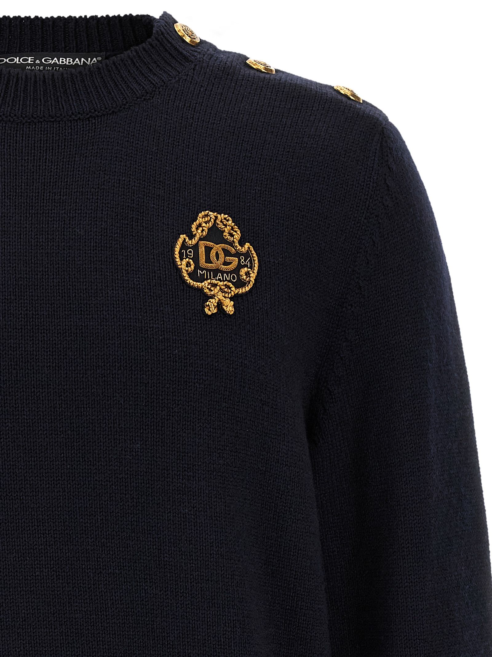 Virgin Wool Men's Cardigan - Dolce & Gabbana - Modalova