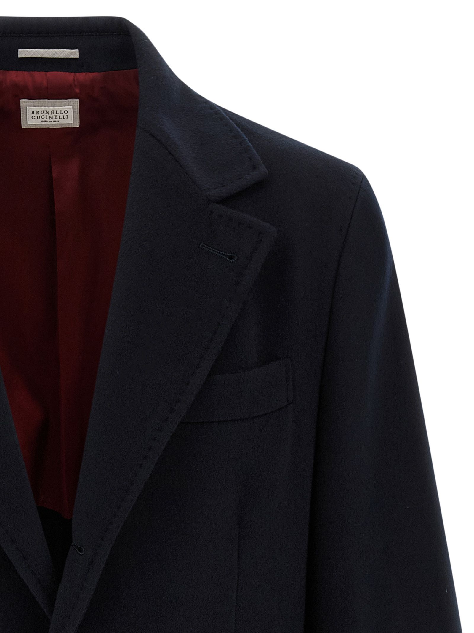 Virgin Wool Men's Coat - Brunello Cucinelli - Modalova