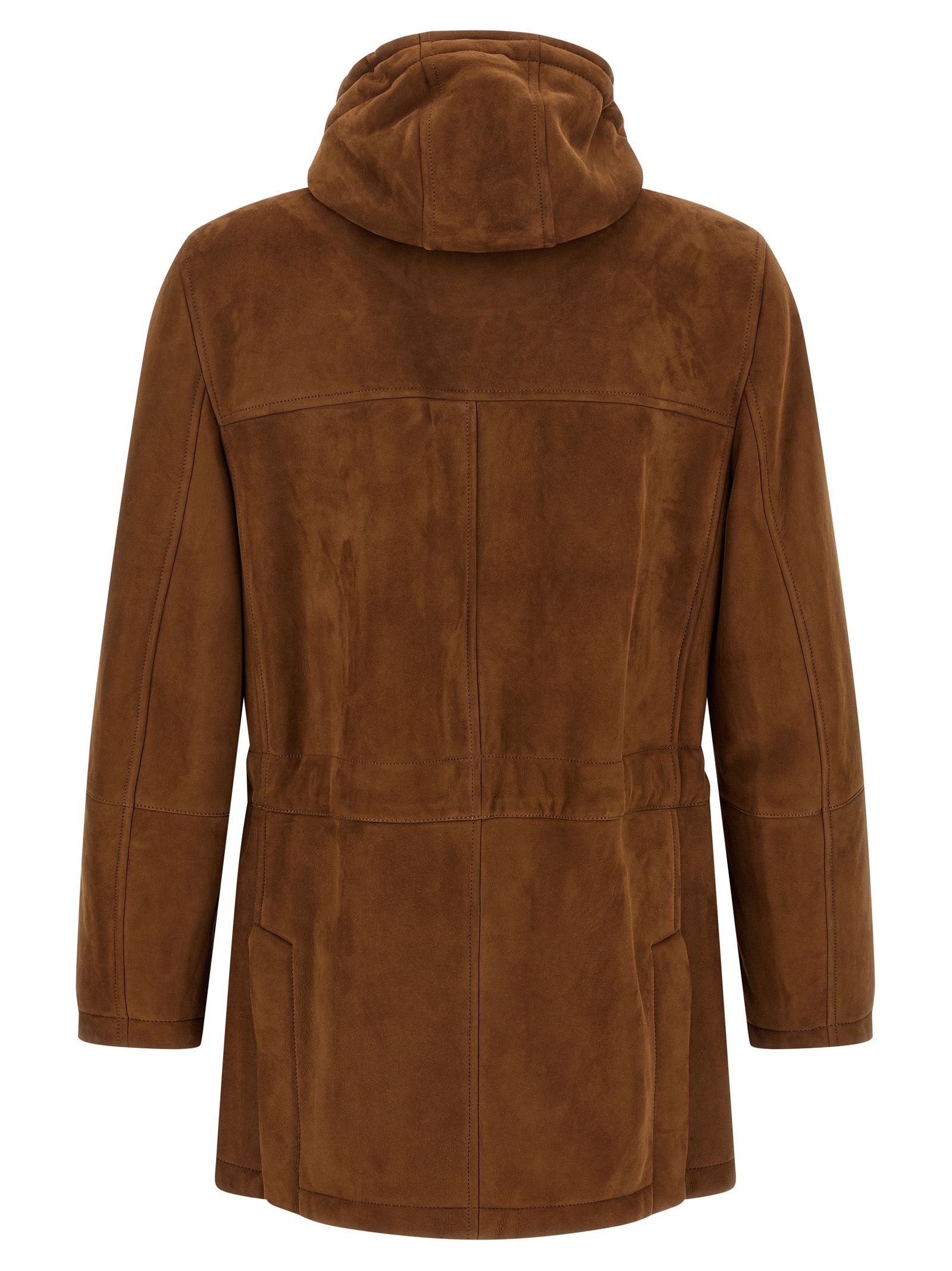 Lamb Leather Leather Men's Jacket - Brunello Cucinelli - Modalova